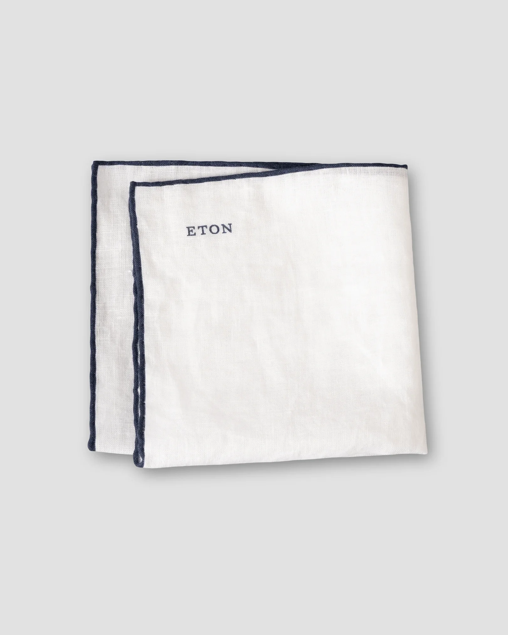 Eton - navy linen pocket square