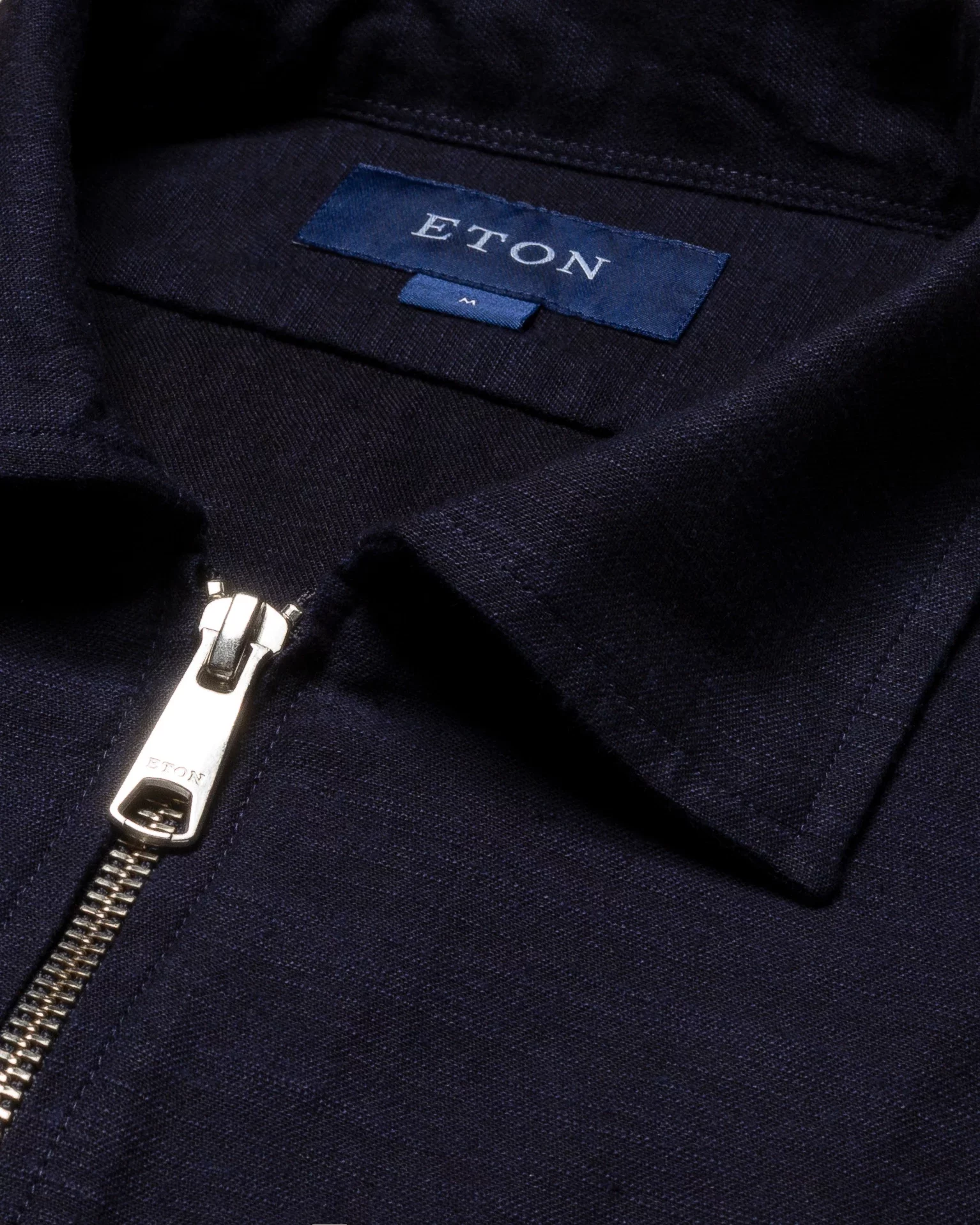 Eton - dark blue zipper overshirt