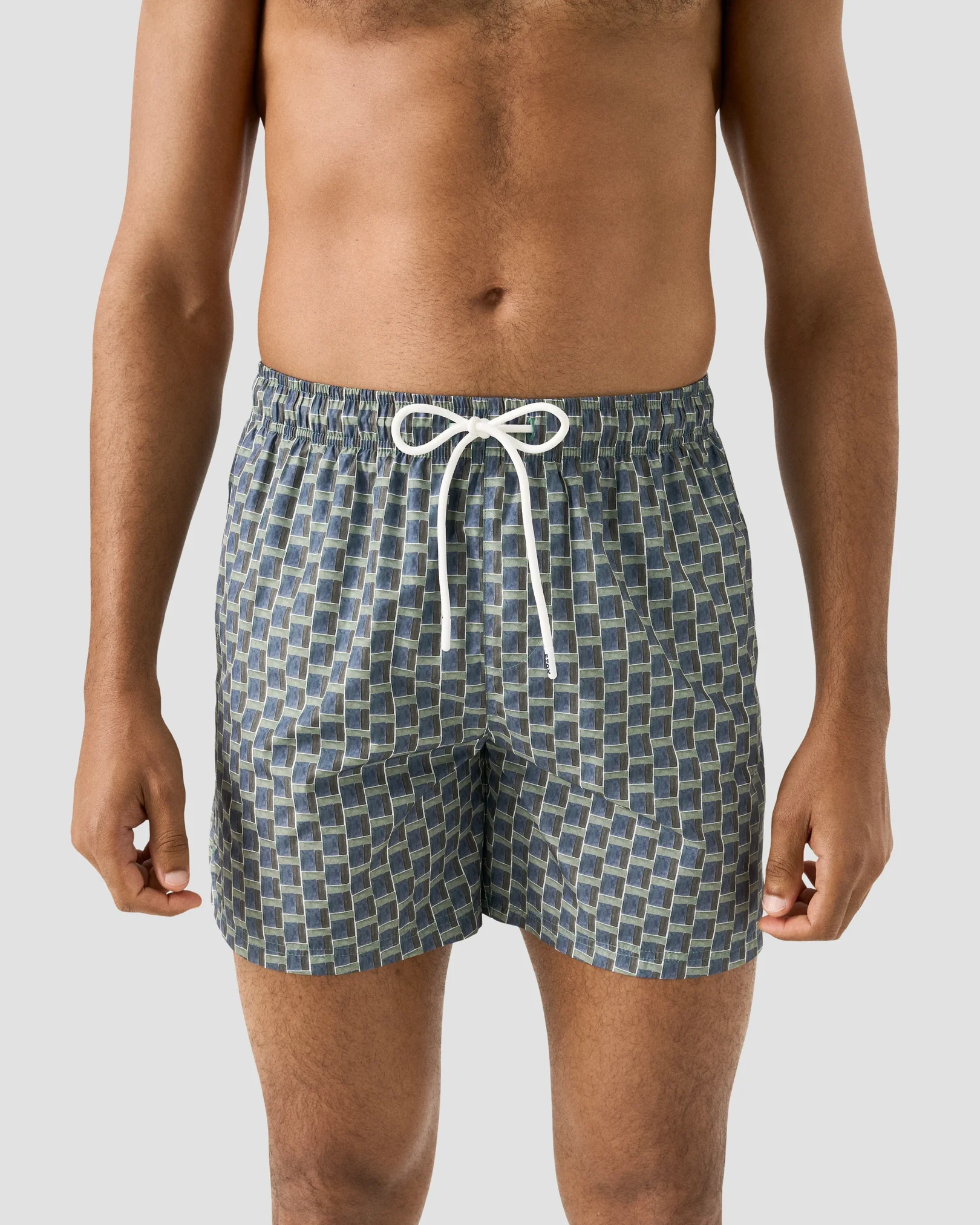 Eton - geometrical swim shorts