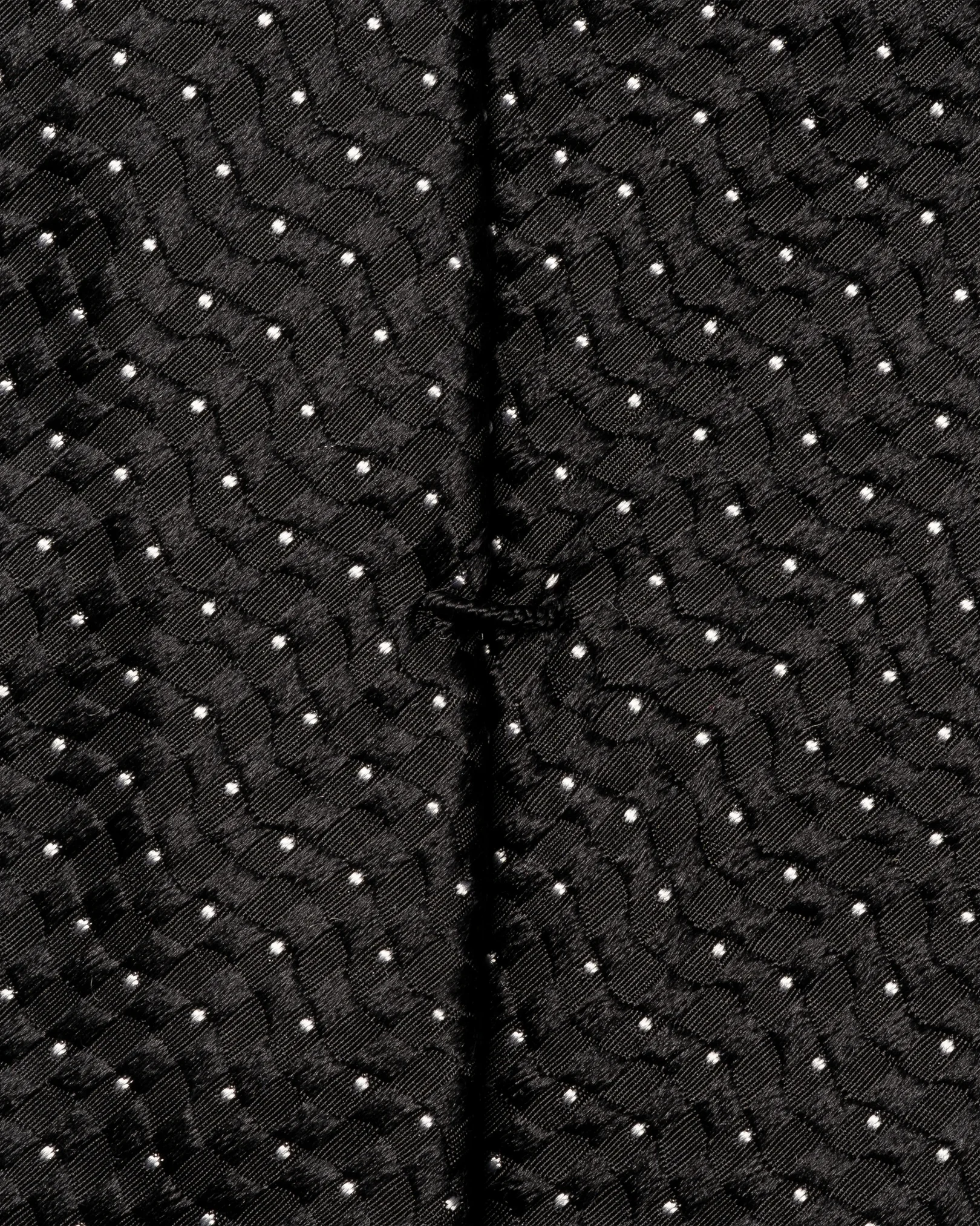 Eton - pin dot woven silk tie black pin dot woven silk tie