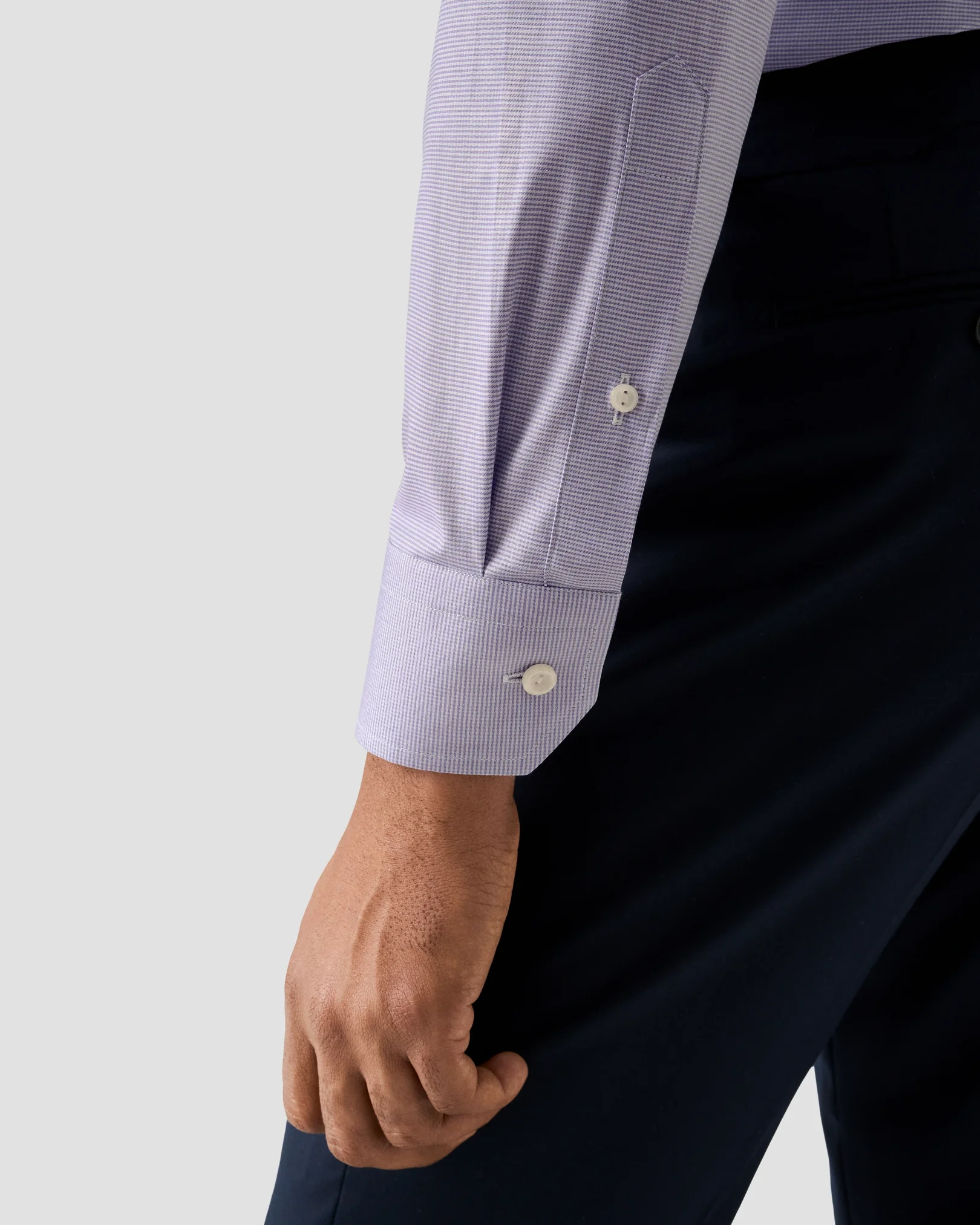 Eton - 256 micro check twill shirt