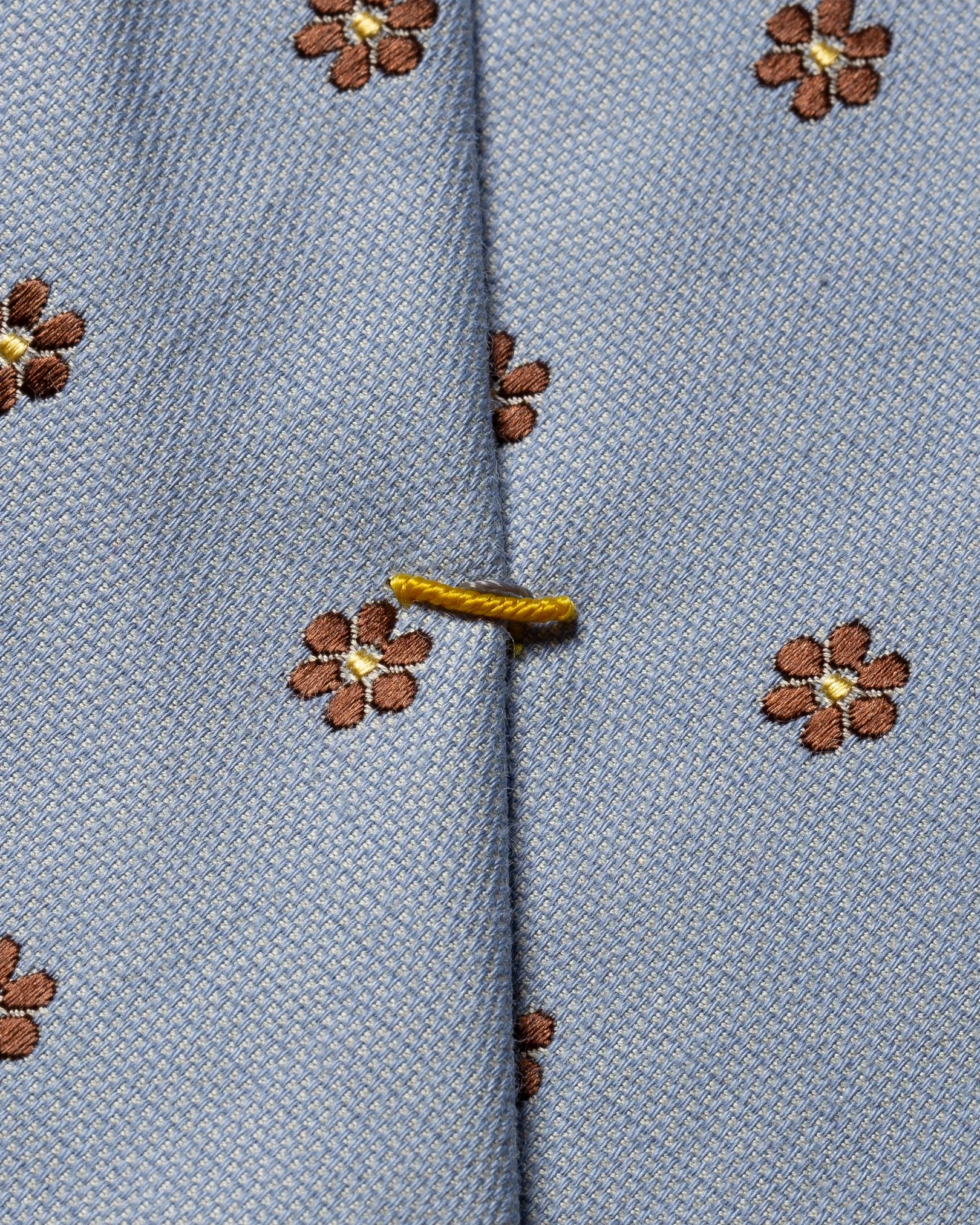 Eton - blue cotton silk tie