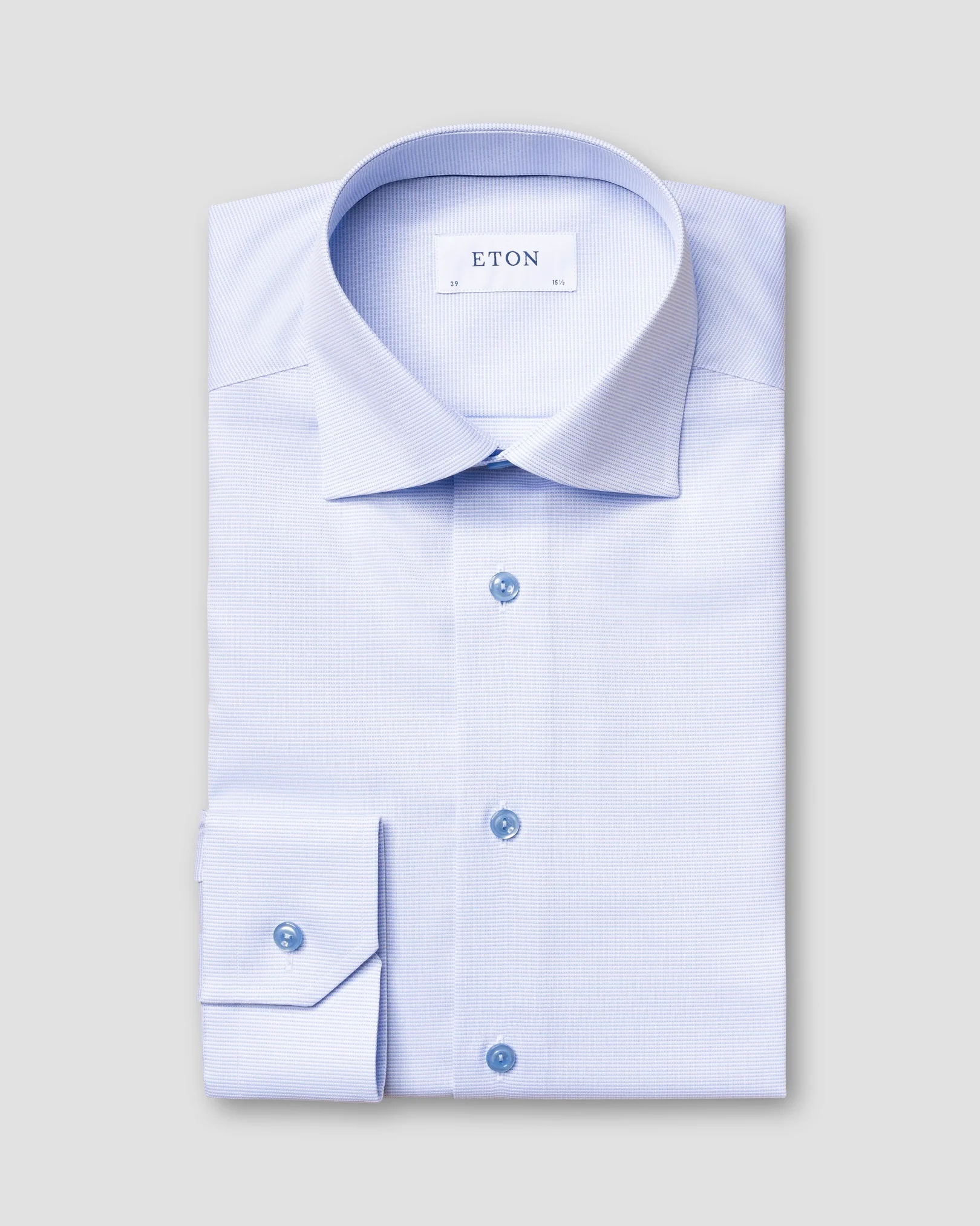 Eton - Chemise en sergé texturé uni