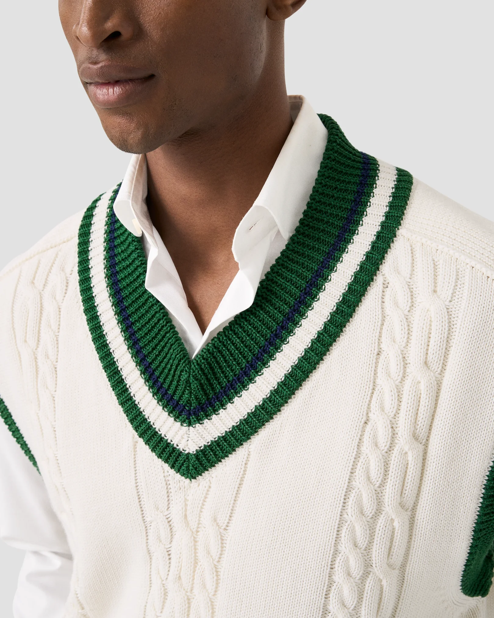 Eton - eton x tretorn cotton v neck vest