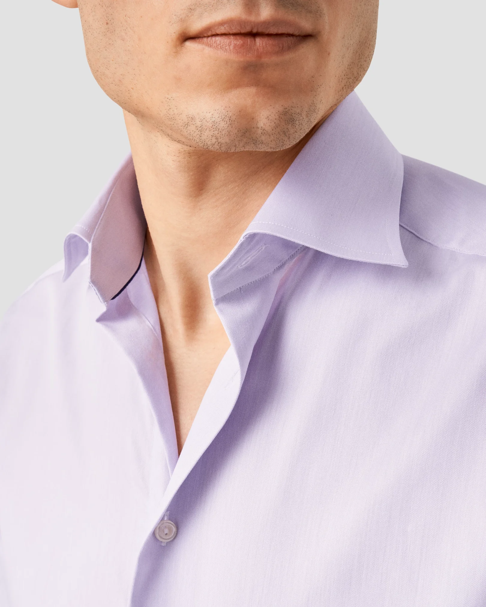 Light Purple Signature Twill Shirt - Eton