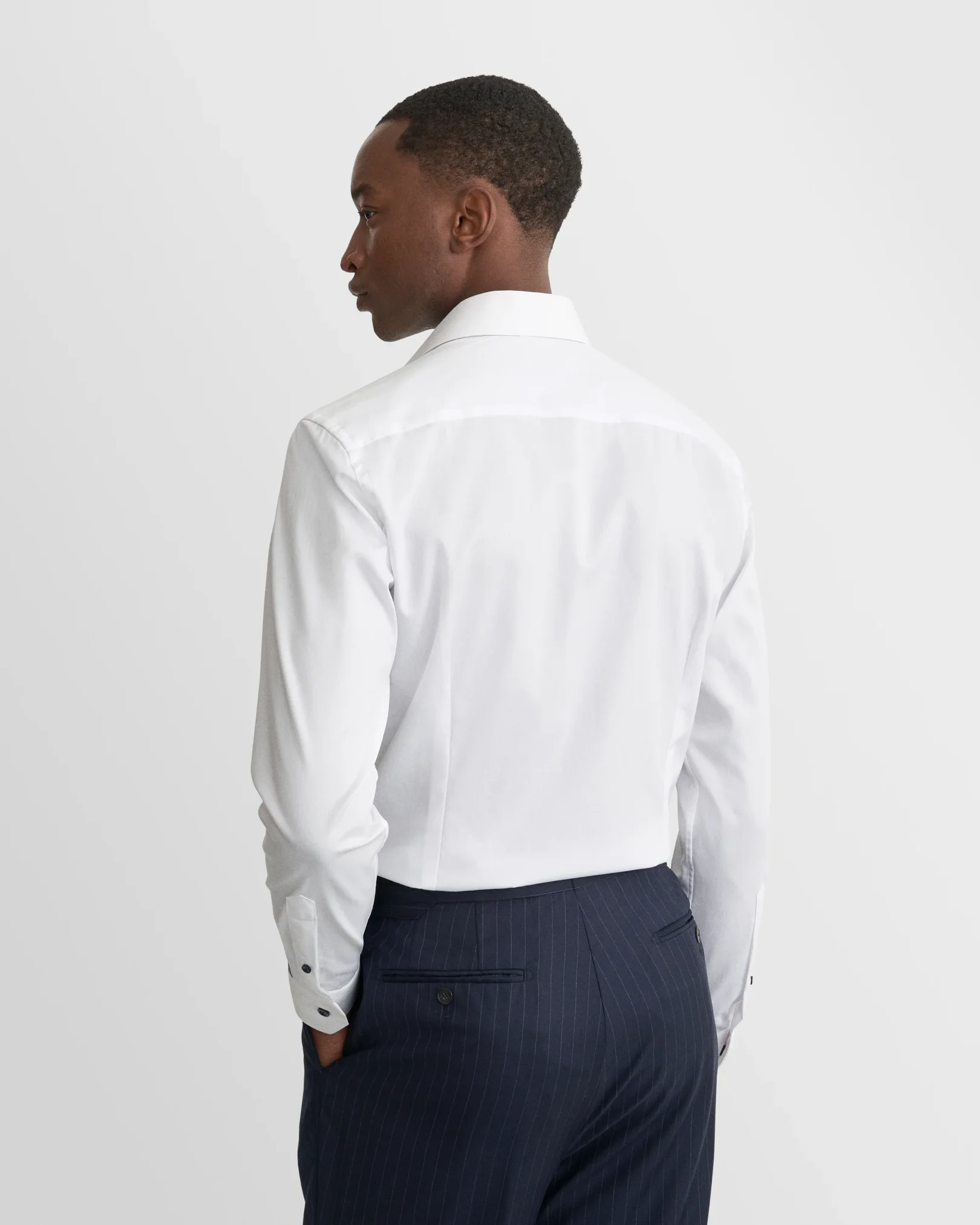 Eton - solid signature twill navydetails