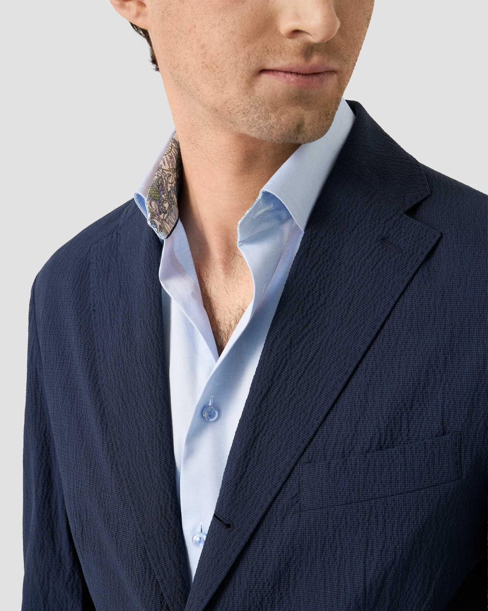 Eton - Floral Effect Signature Twill Shirt