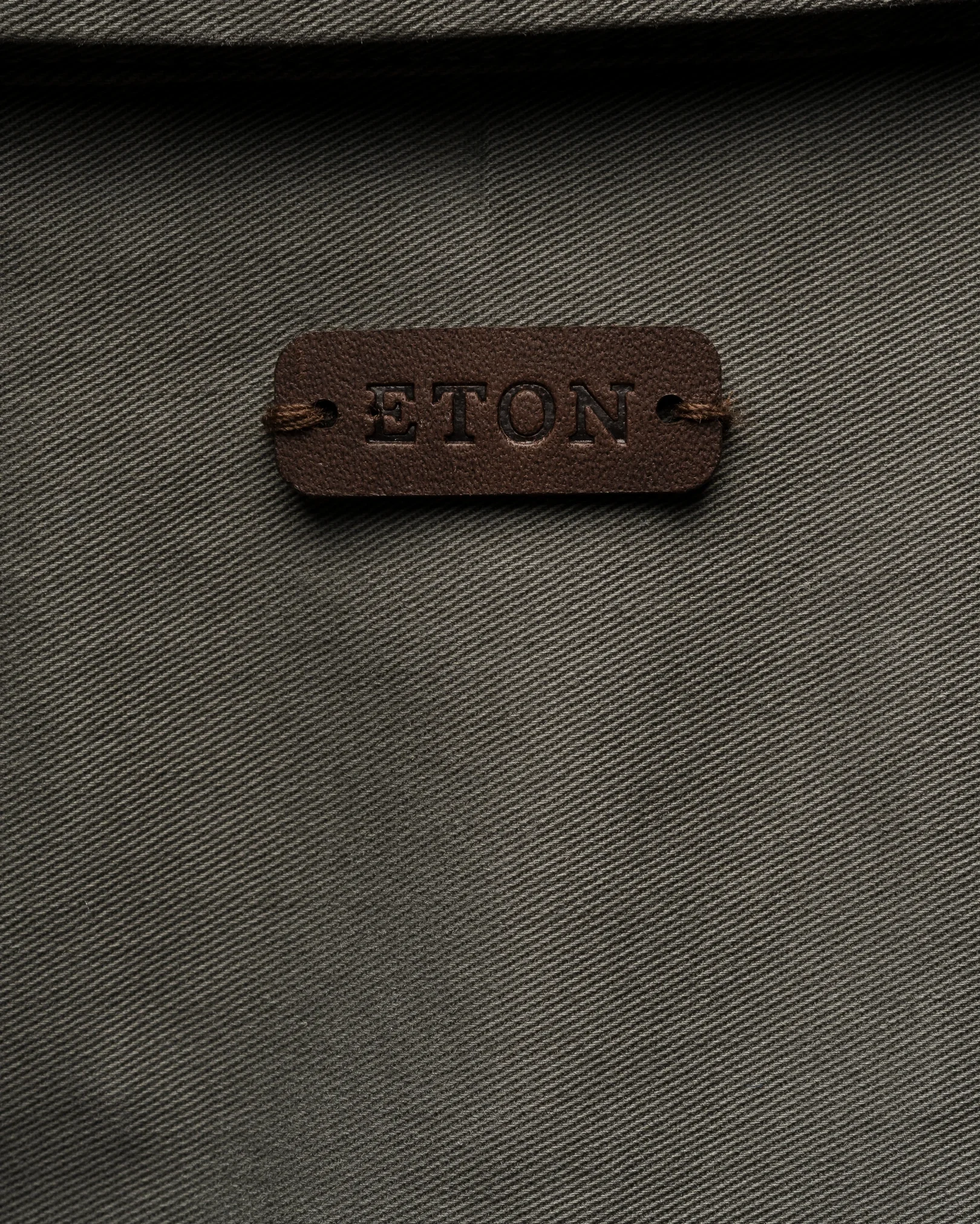 Eton - light cotton chore jacket mid green