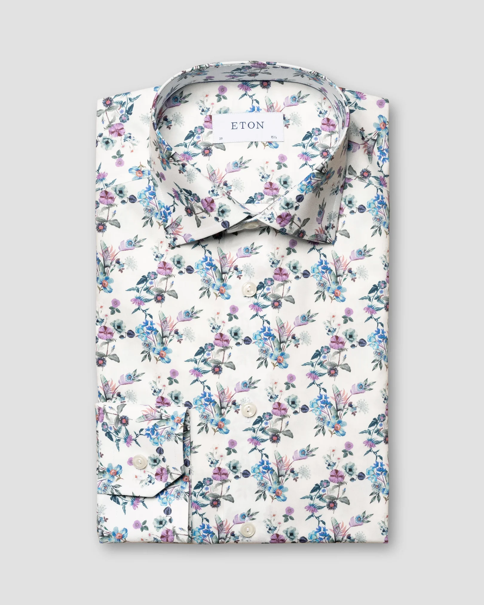 Eton - light blue pennsylvania lively floral print