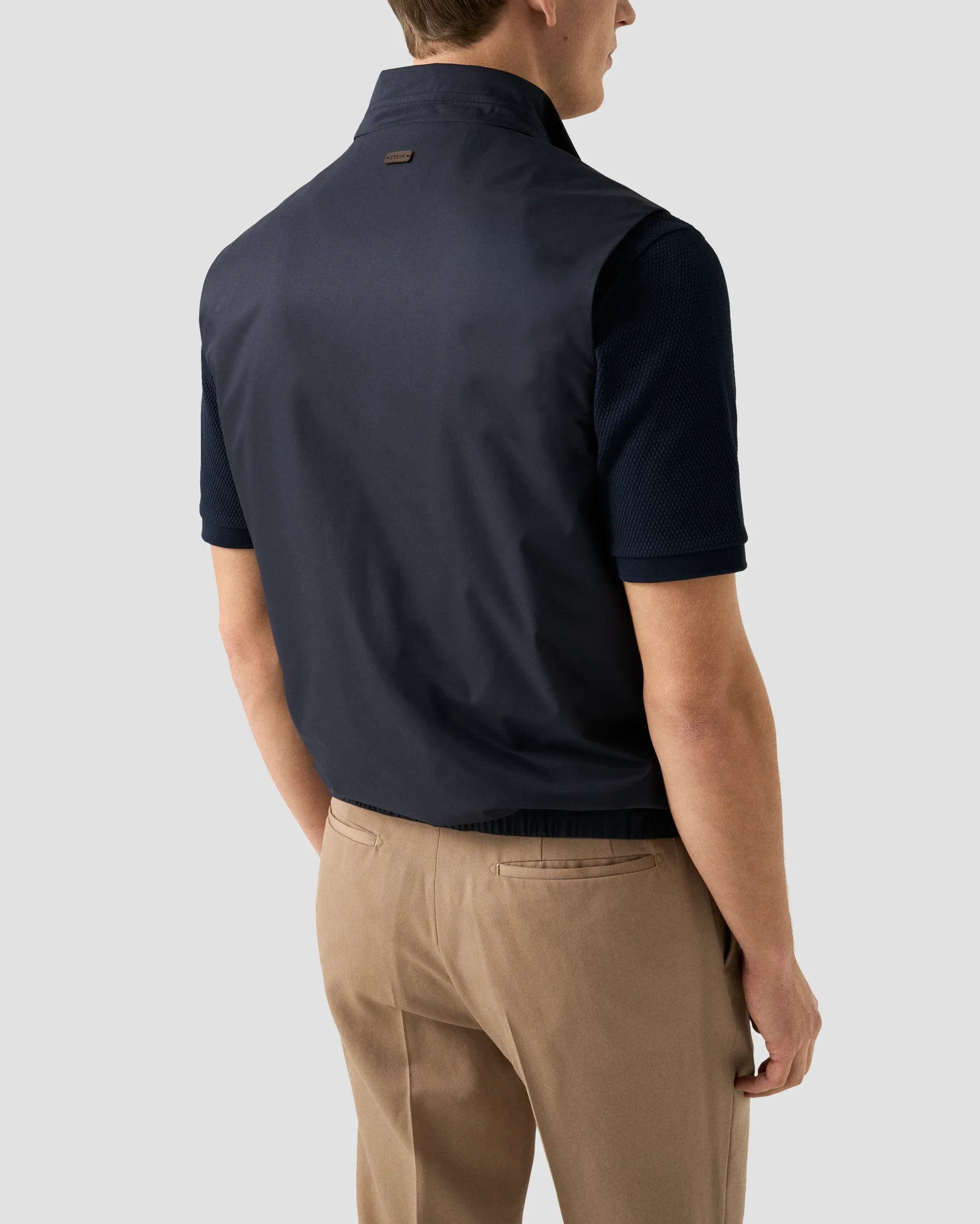 Eton - lightweight wind vest navy blue