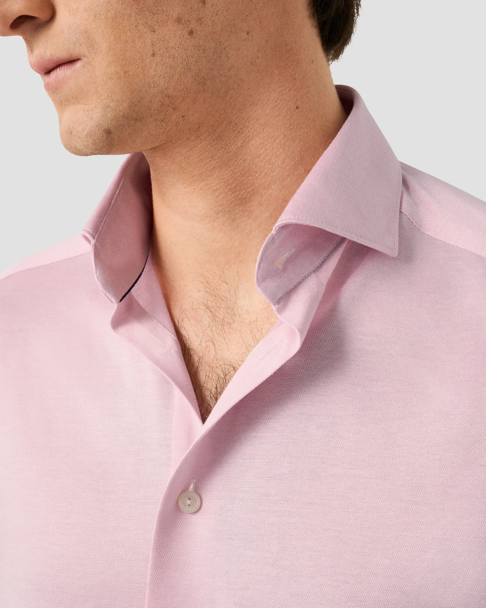Eton - pink filo di scozia knit shirt 261
