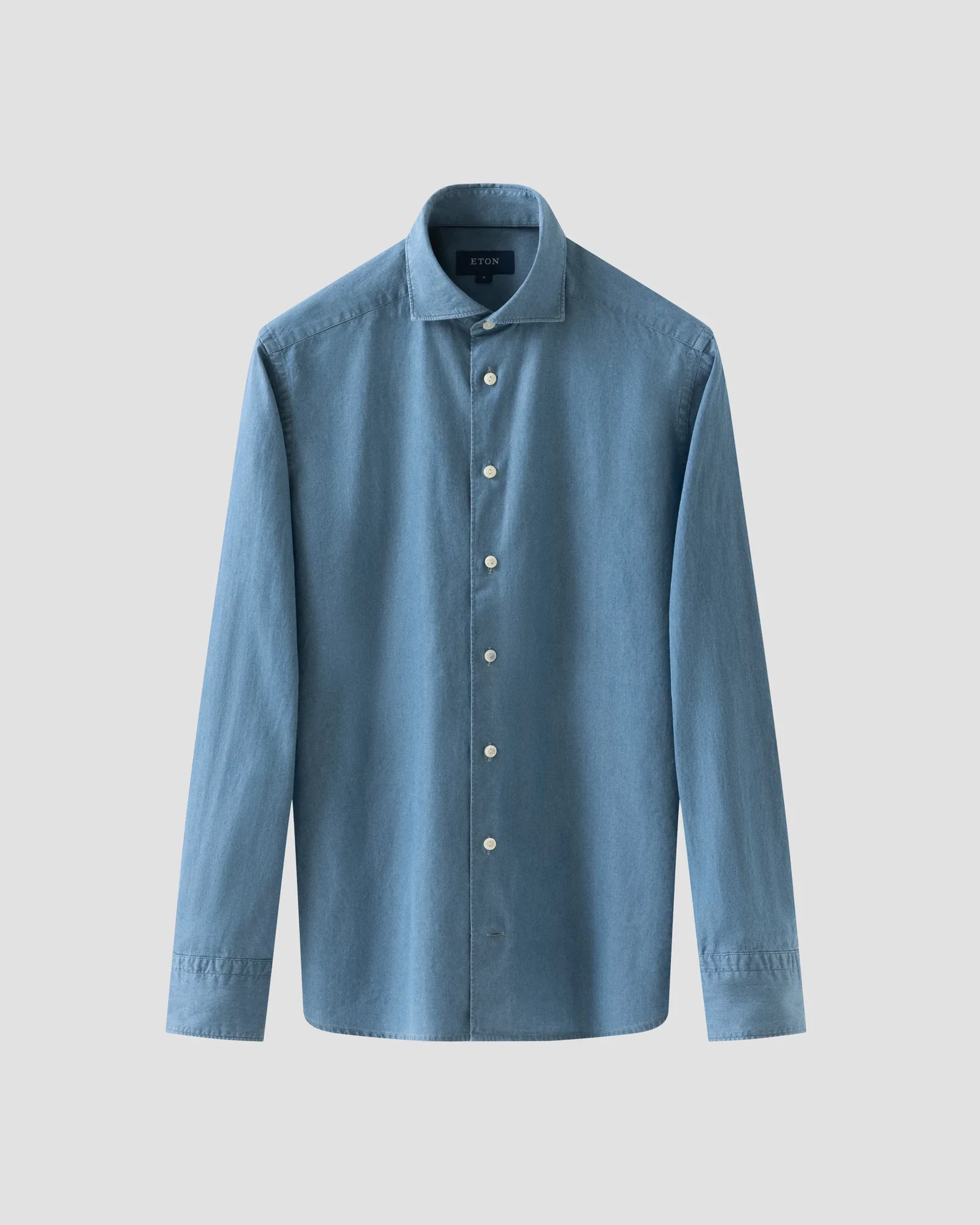 Mid Blue Lightweight Denim Shirt