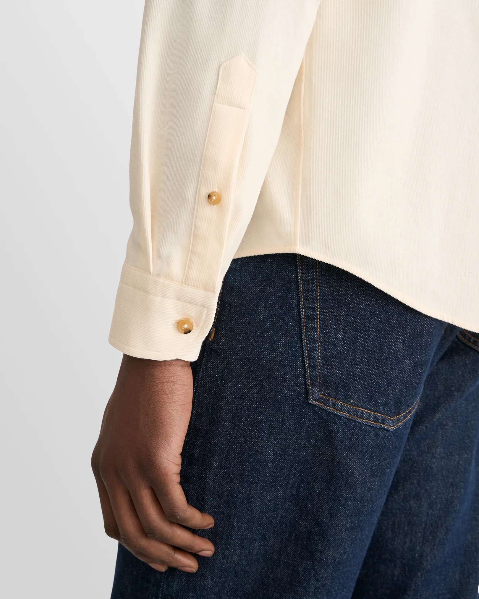 Eton - solid corduroy shirt