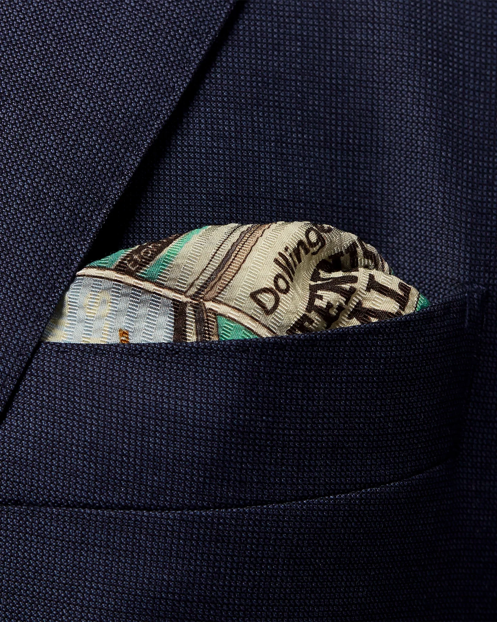 Eton - mid blue eton can pocket square