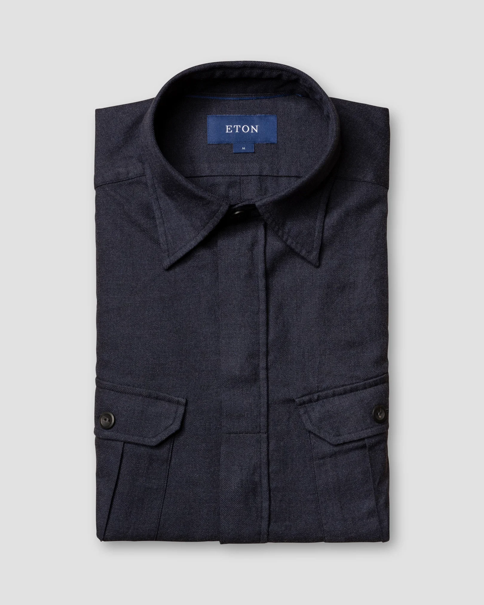 Eton - navy four pocket overshirt