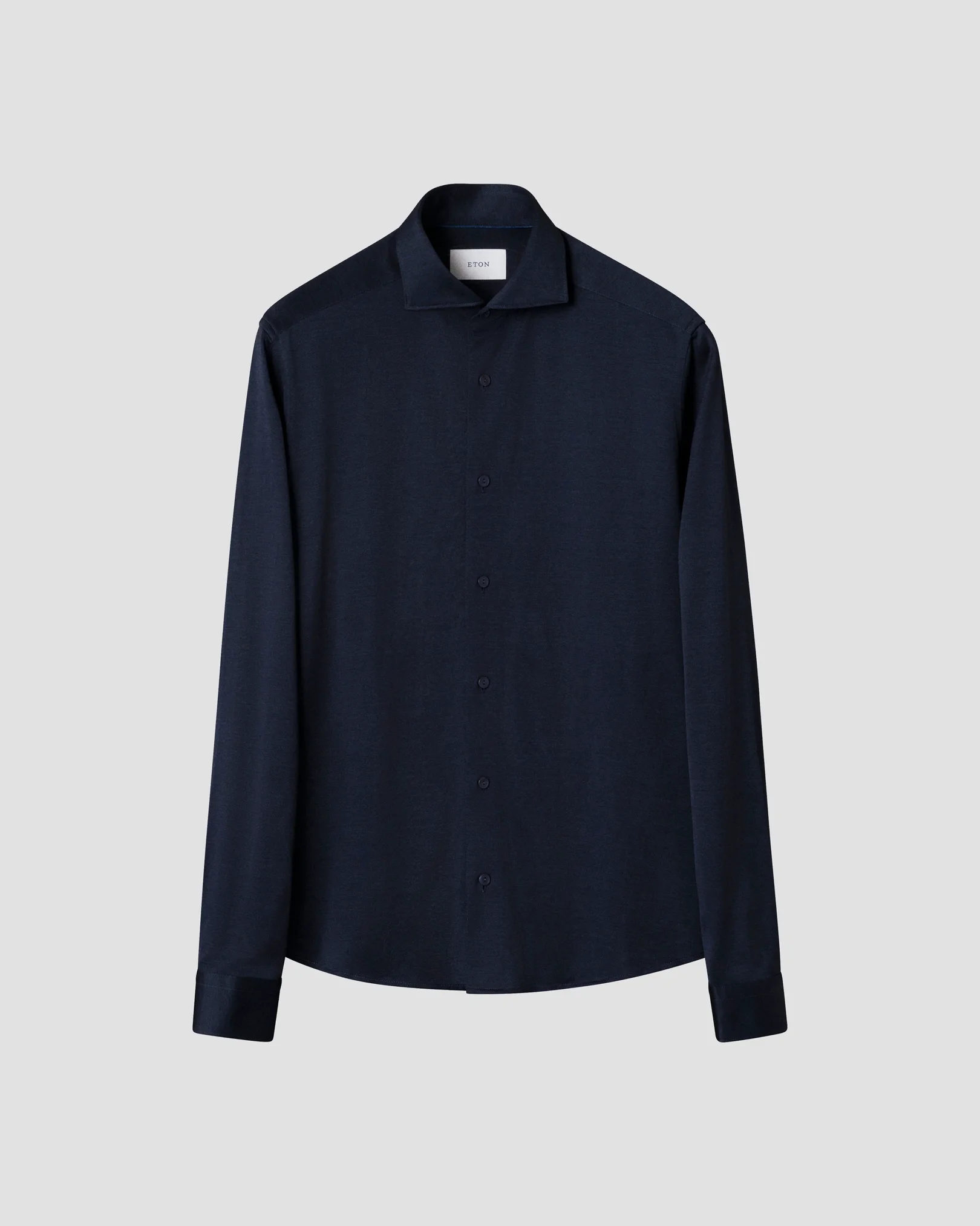 Eton - navy blue filo di scozia jersey shirt