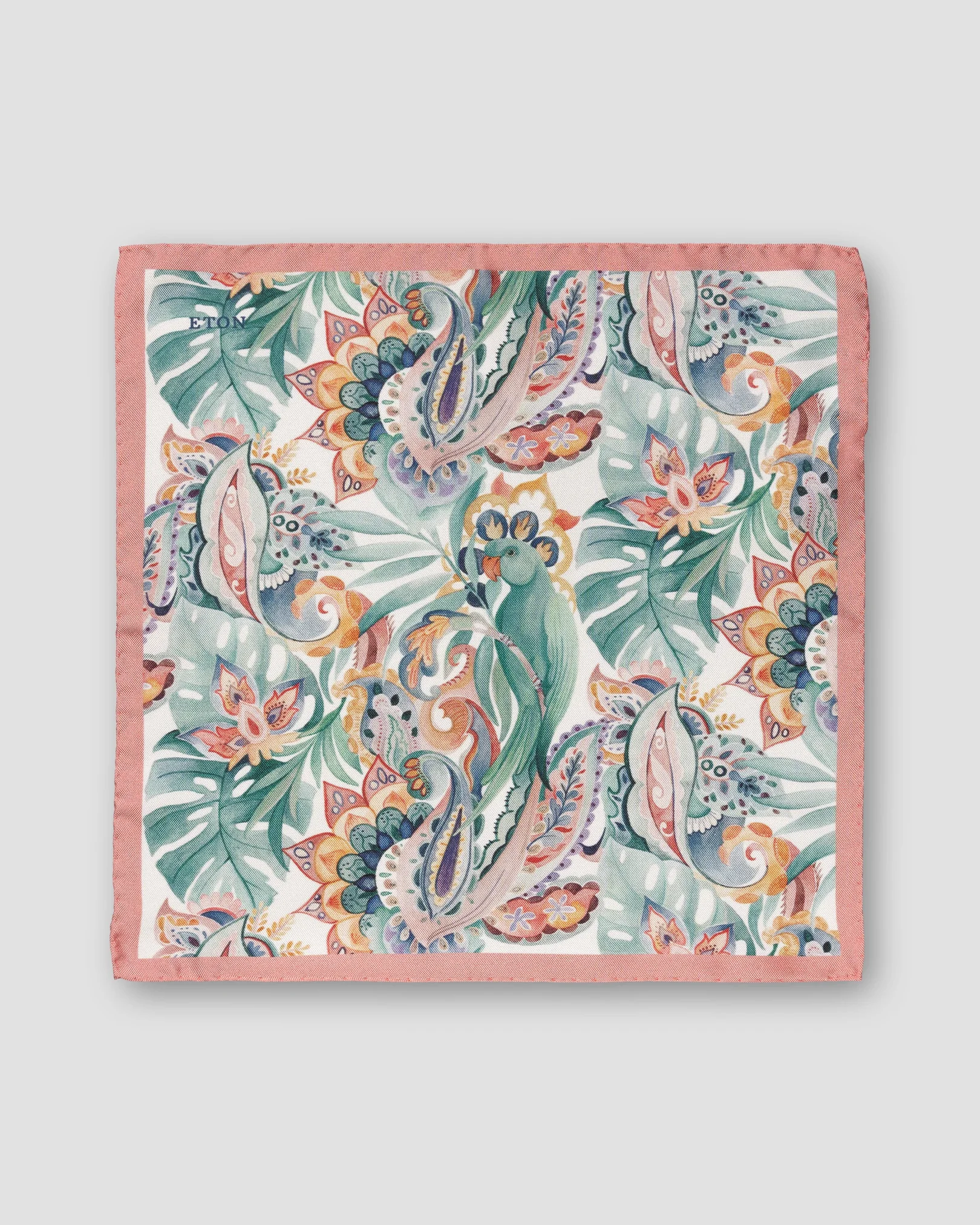 Eton - multi floral silk pocketsquare