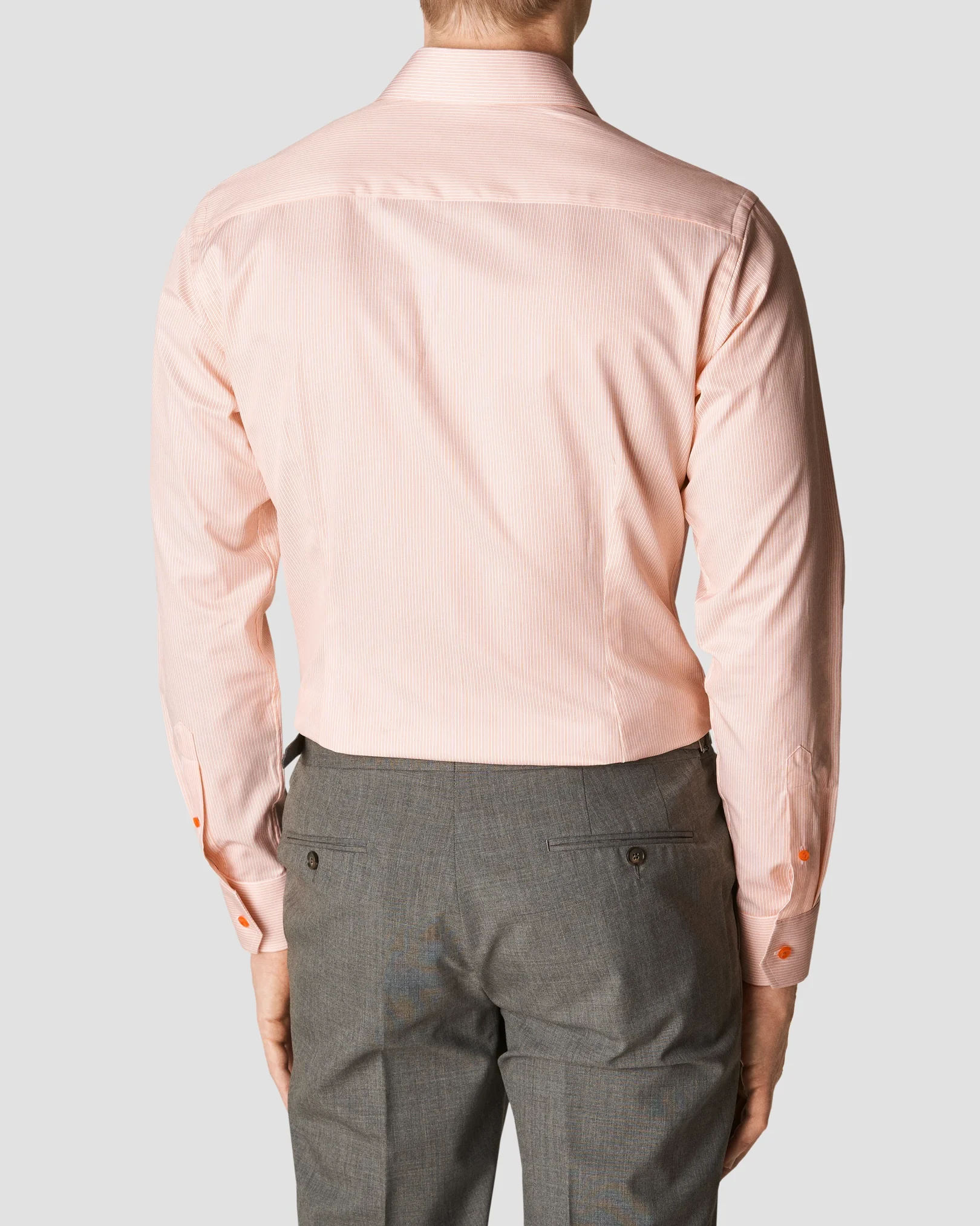 Eton - orange signature twill cut away single slim