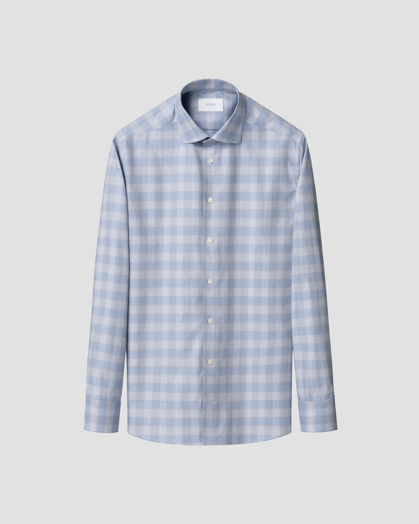 Eton - check twill shirt