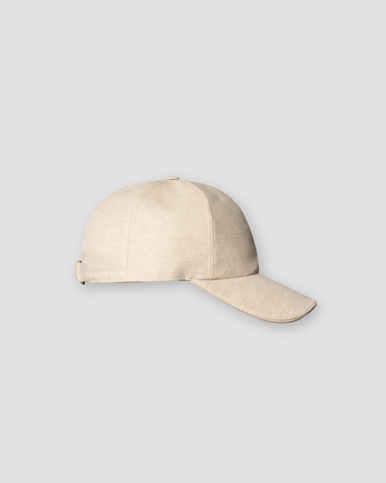 Eton - linen baseball cap beige linen baseball cap