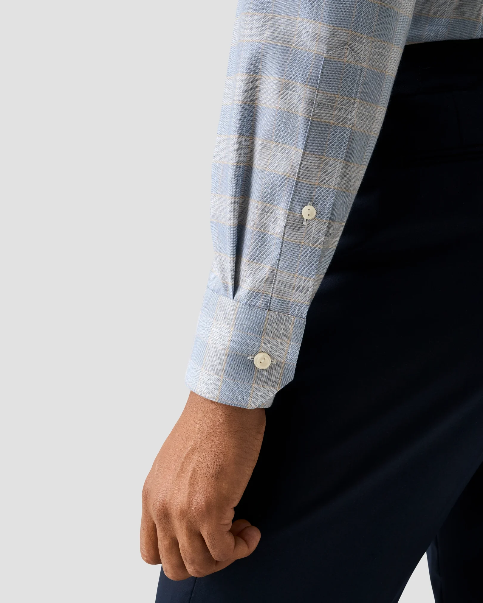 Eton - check twill shirt