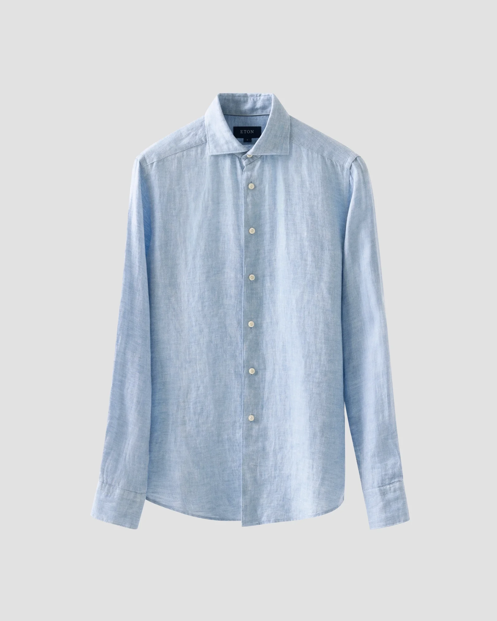 Eton - Blue Linen Twill Shirt