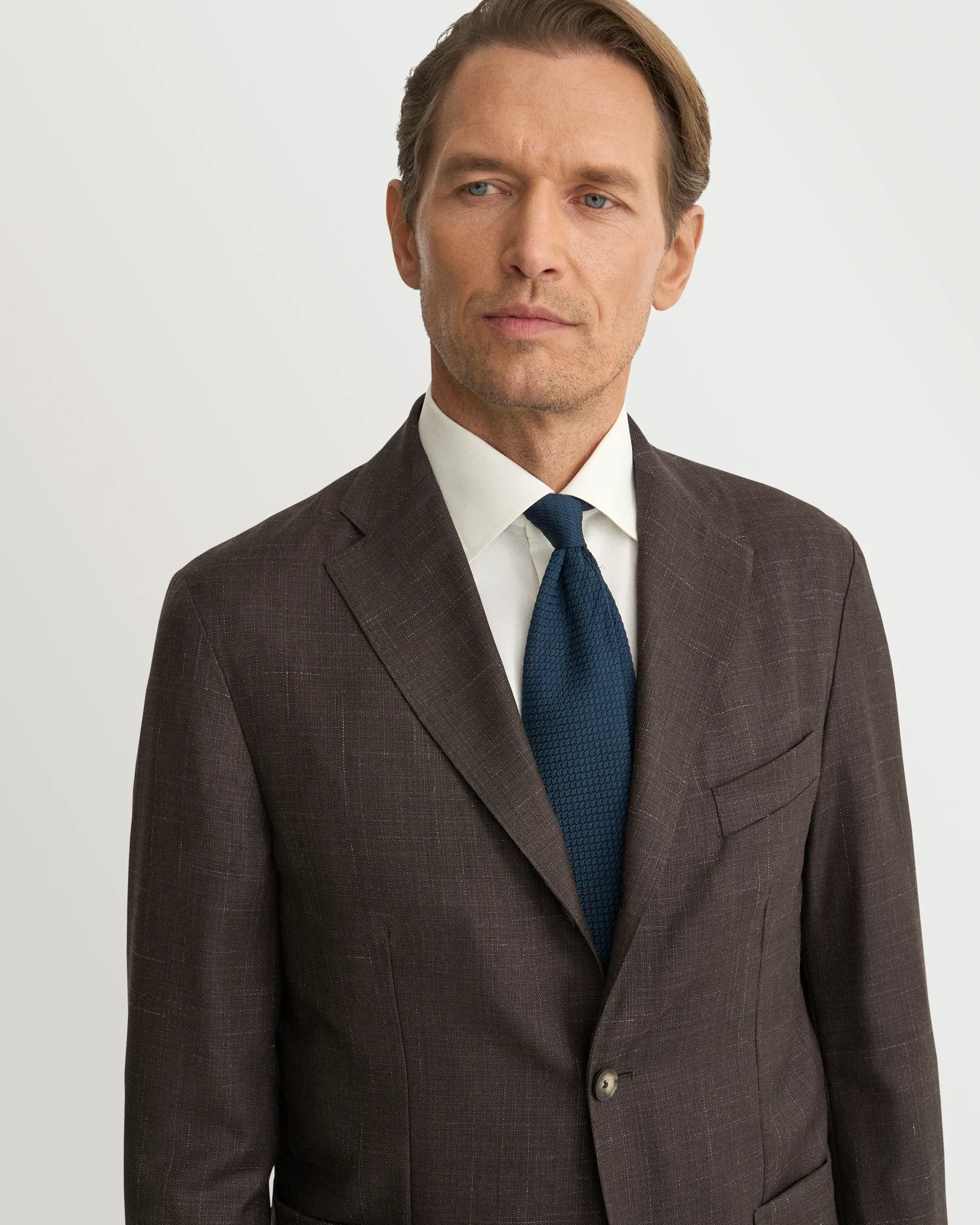 Eton - white solid signature twill shirt