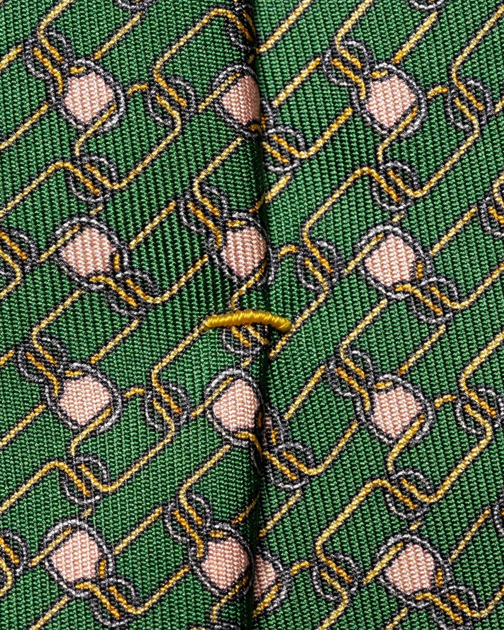 Eton - dark green chain tie