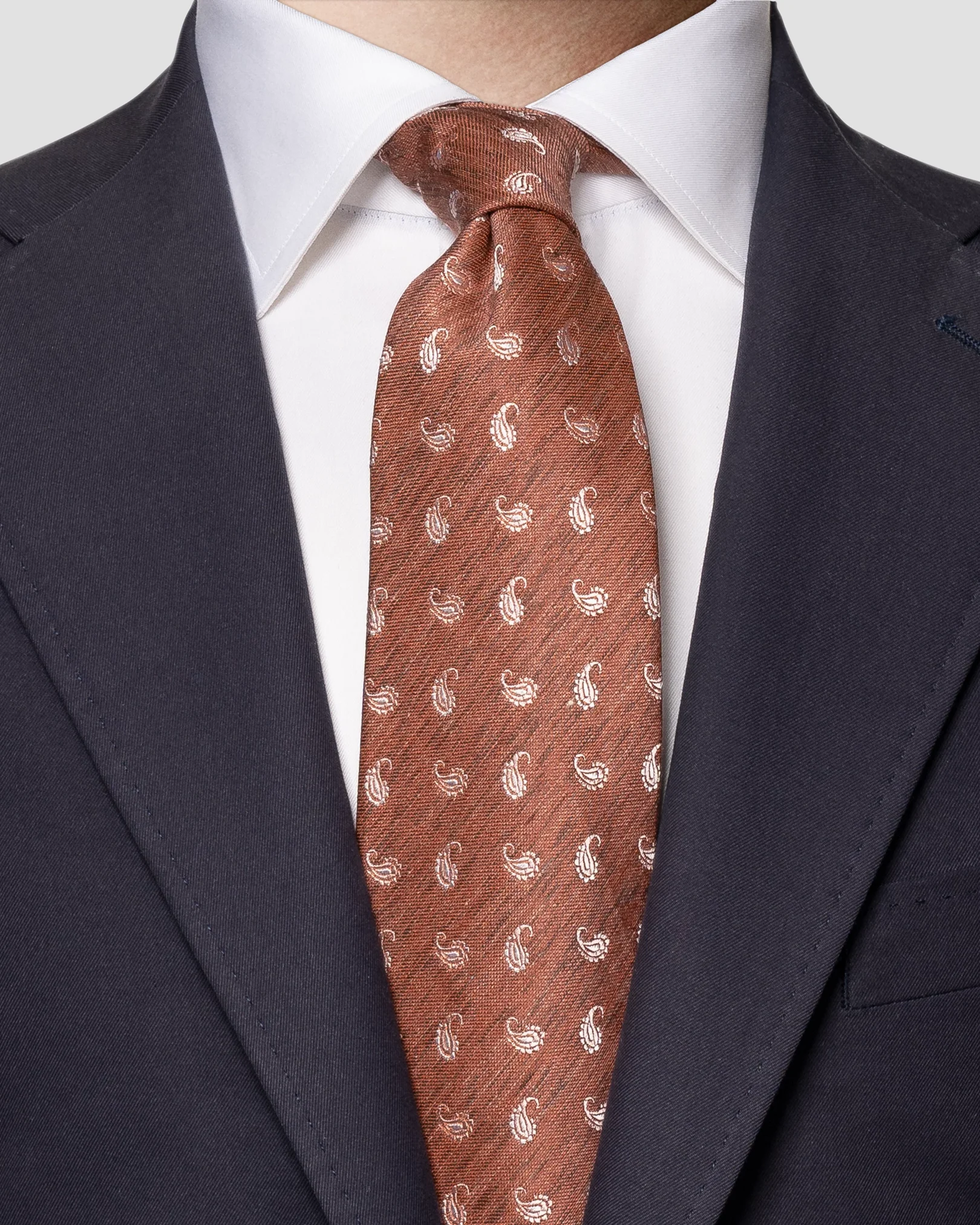 Eton - dark orange tie