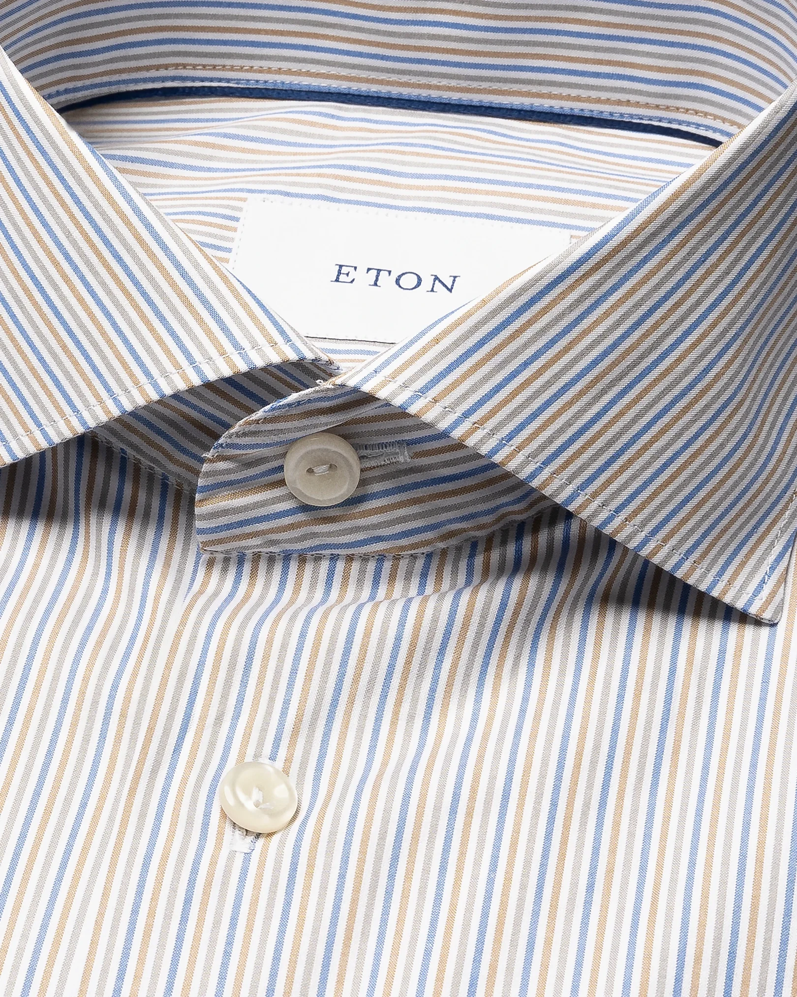 Eton - multi striped breeze poplin shirt 261