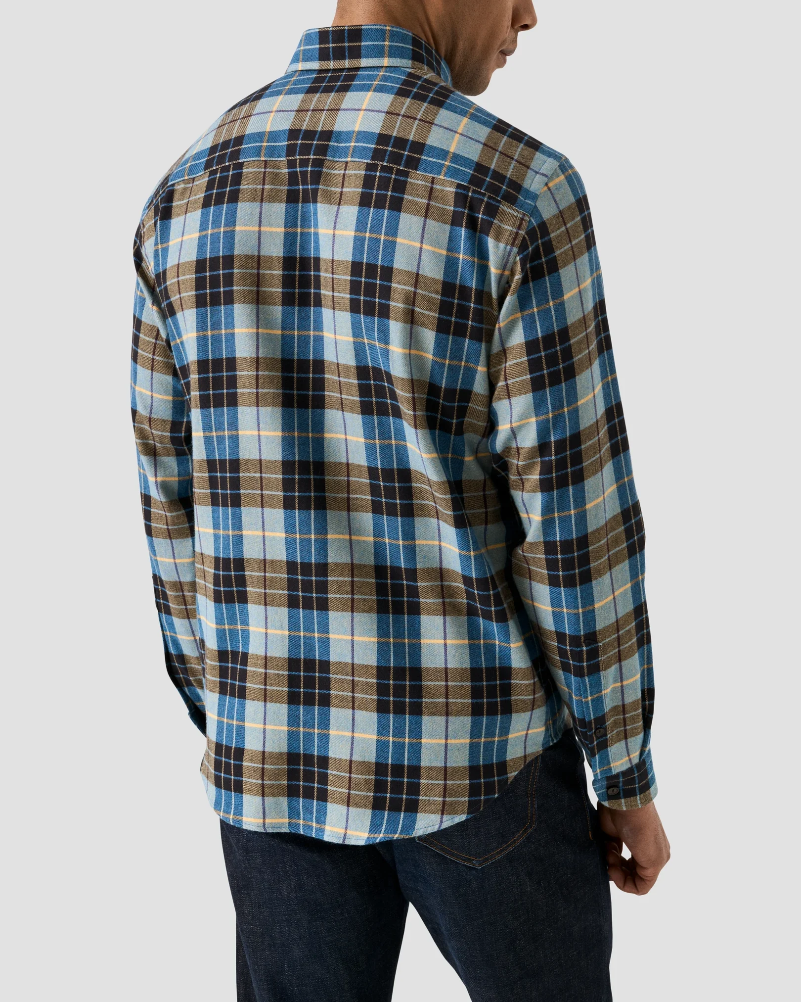 Plaid Check Flannel Shirt - Eton