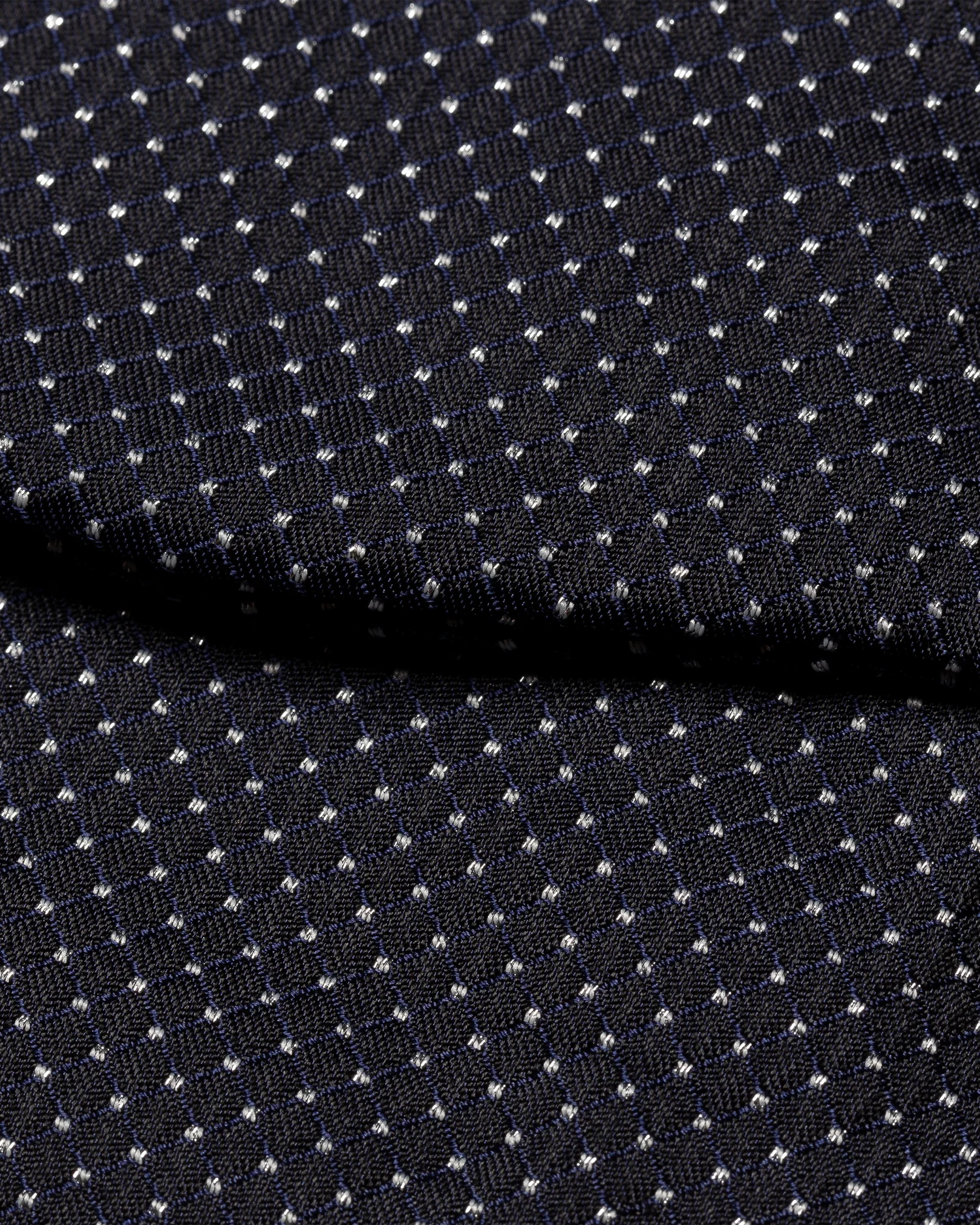 Eton - navy blue self tied bow tie