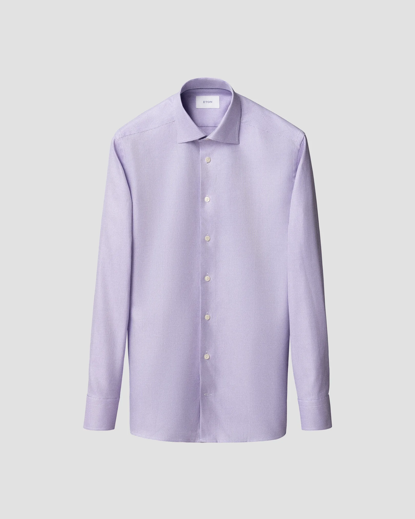 Eton - light purple semi solid signature twill shirt 261