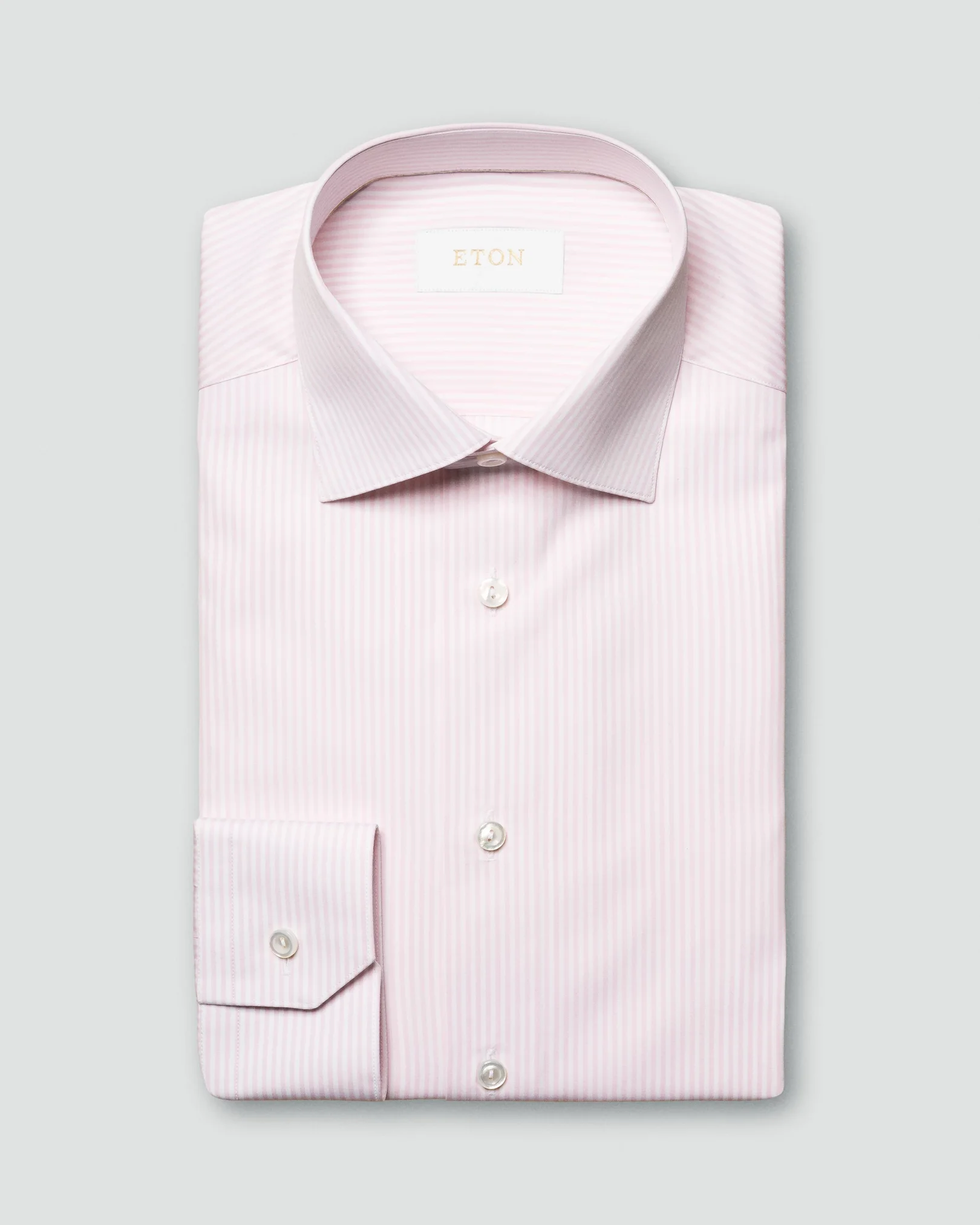 Eton - pink poplin cut away single cuff contemporary fit