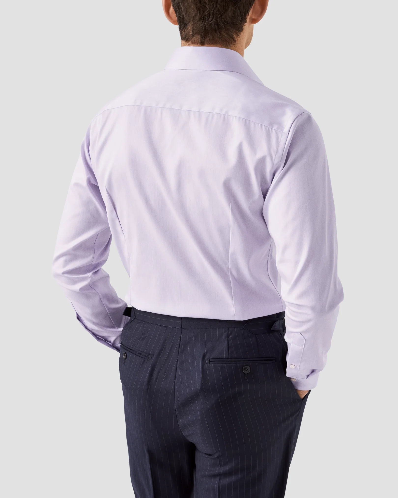 Eton - purple shirt signature twill