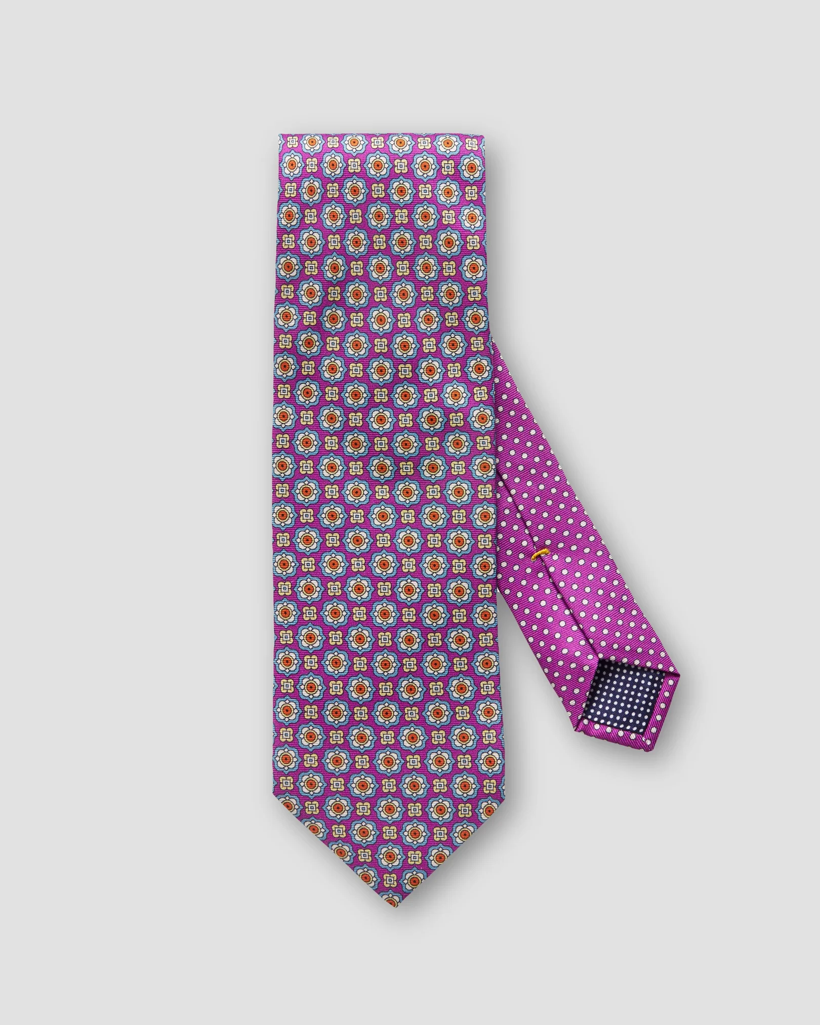Eton - purple geometric dotted tie