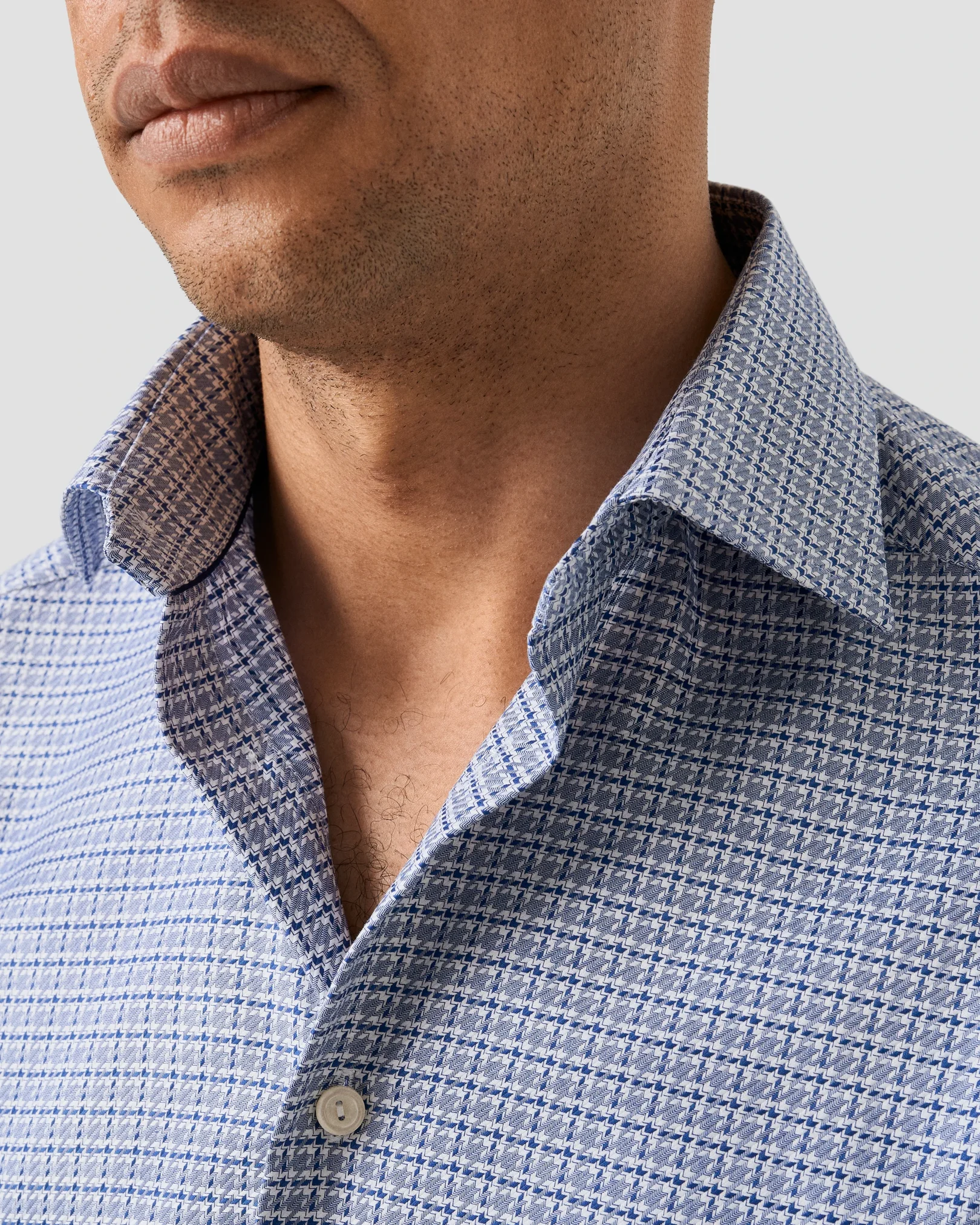 Eton - check king twill shirt 260