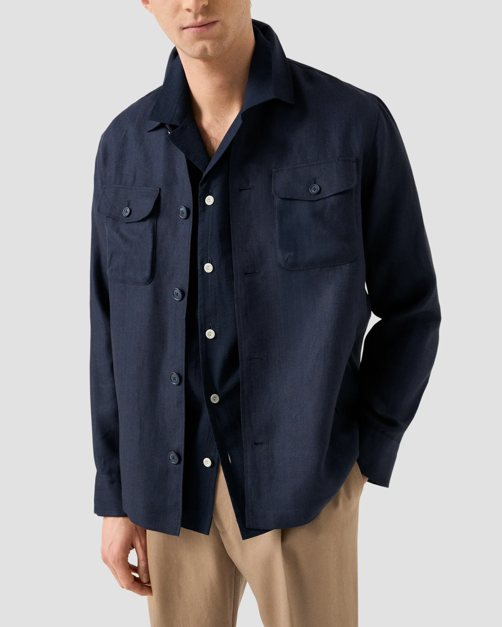 Eton - seersucker resort shirt