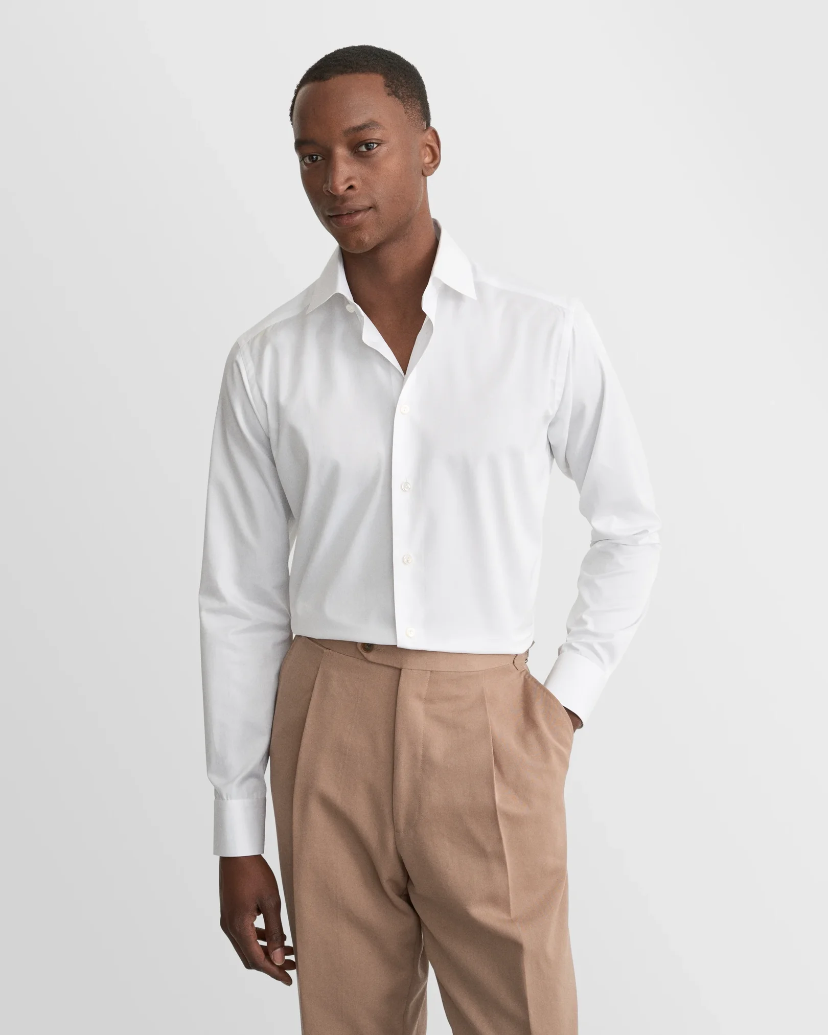 Eton - Solid Elevated Twill Shirt