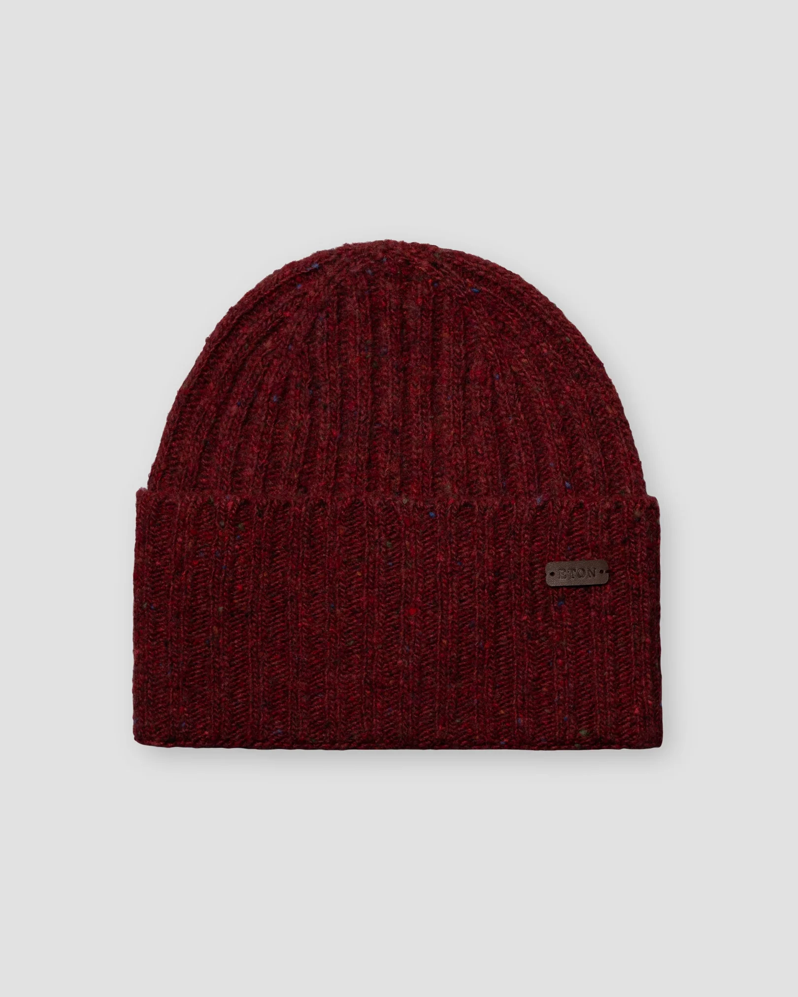 Eton - donegal wool blend beanie red
