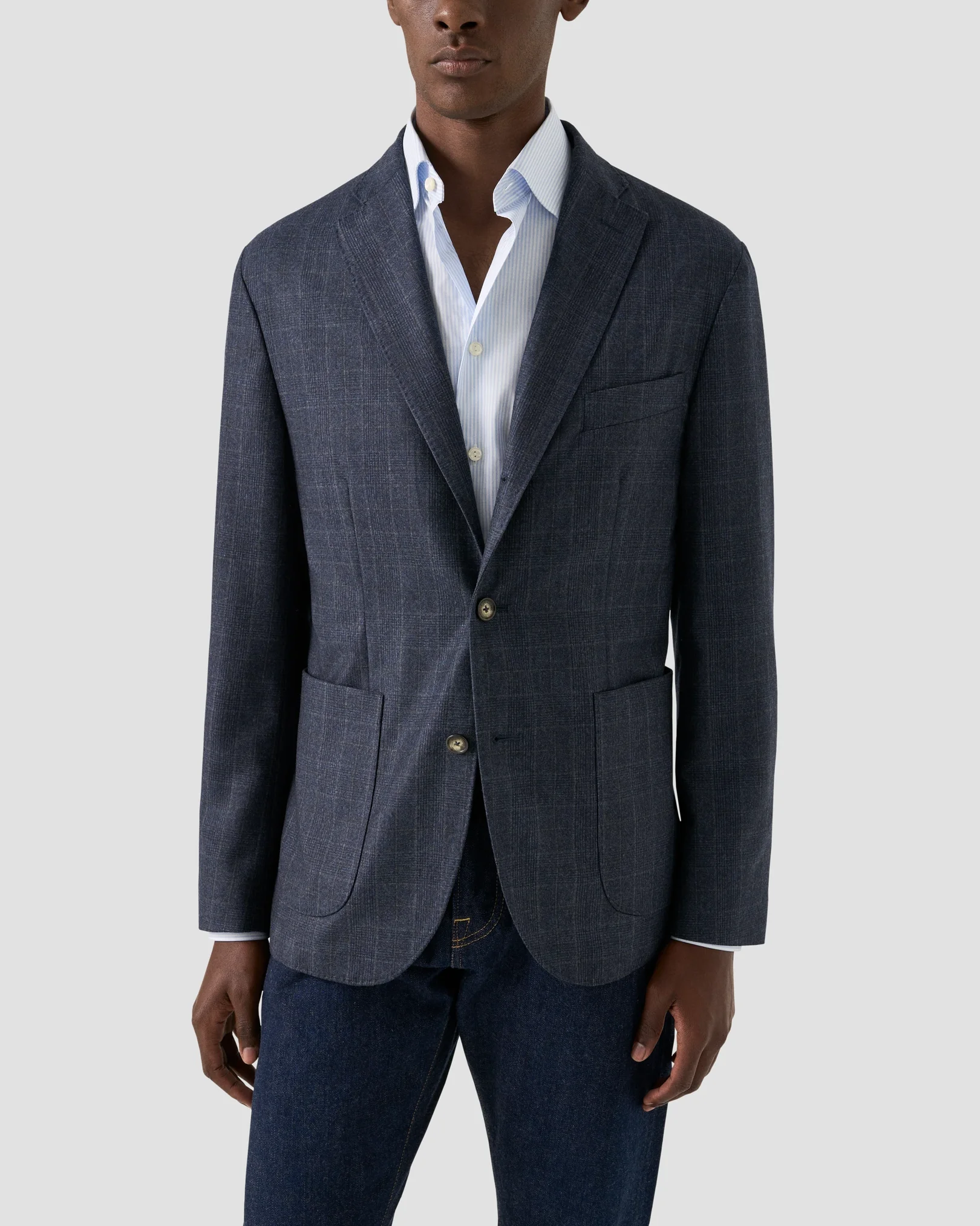 Eton - light blue fine twill