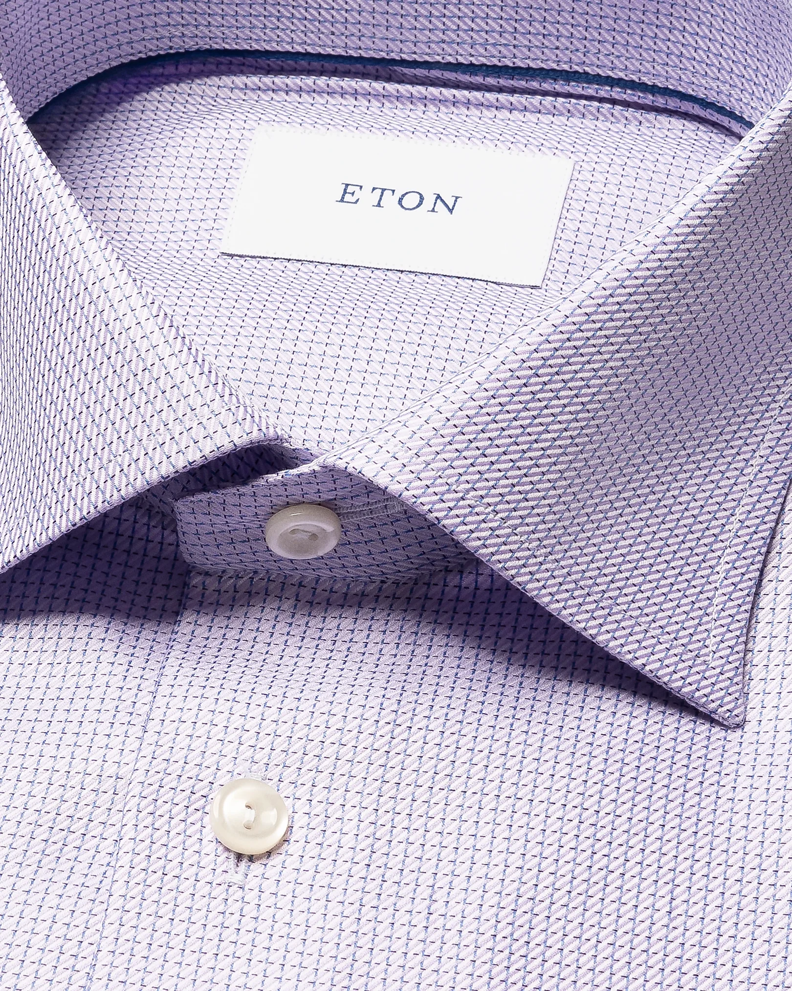 Eton - light purple semi solid signature twill shirt 261