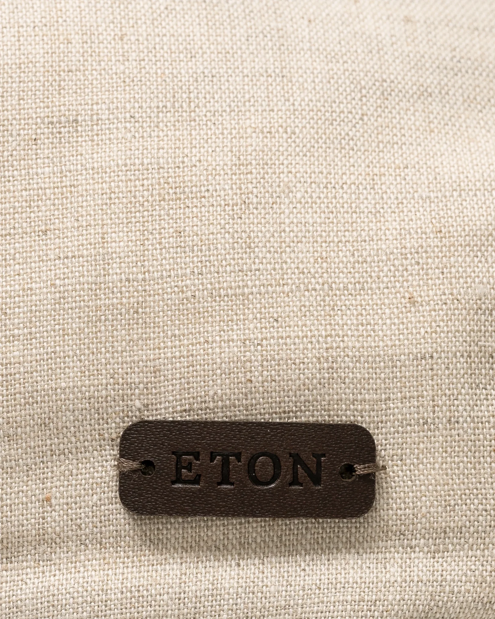 Eton - linen baseball cap beige linen baseball cap