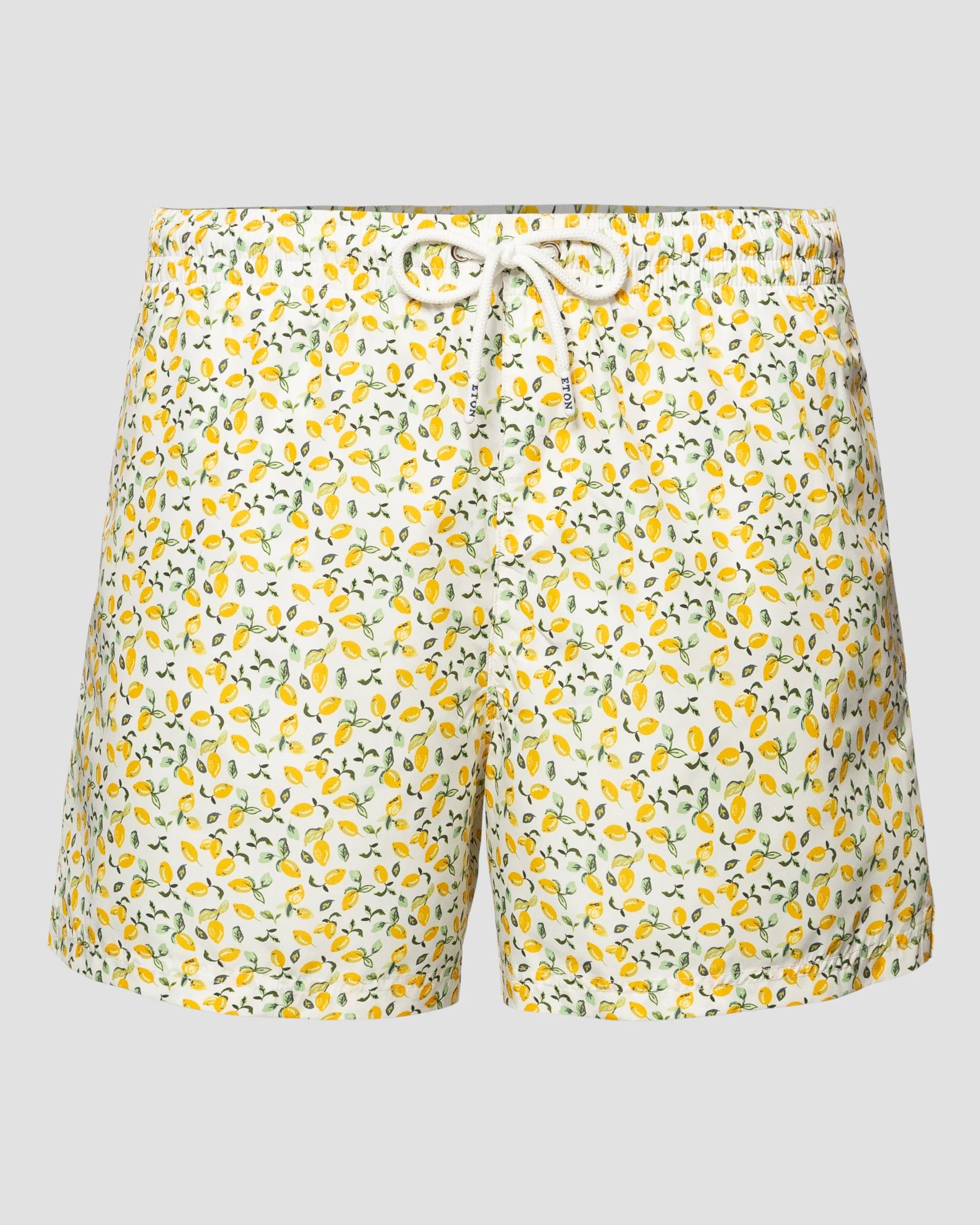 Eton - lemon print swim trunks