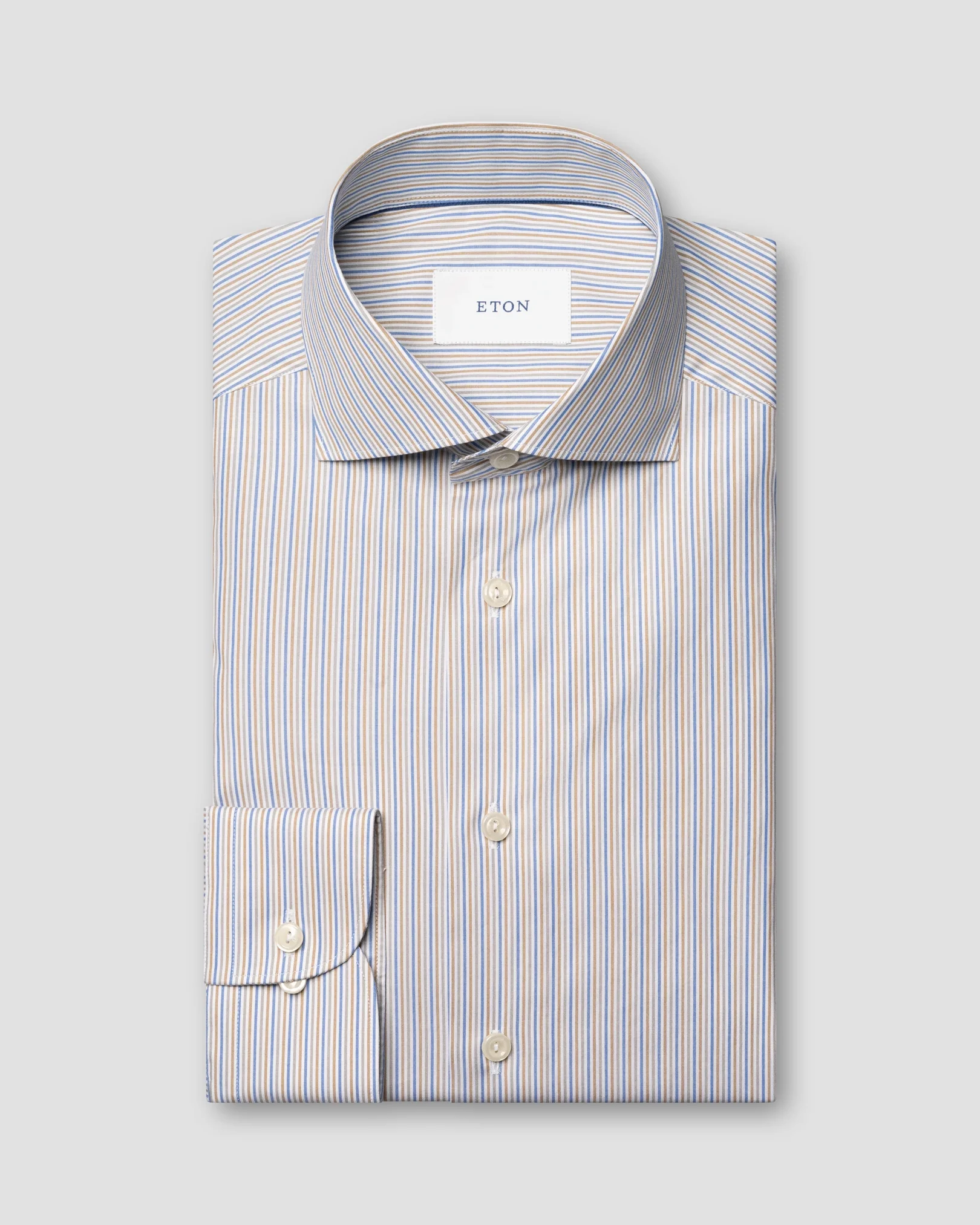 Eton - Multi Striped Breeze Poplin Shirt