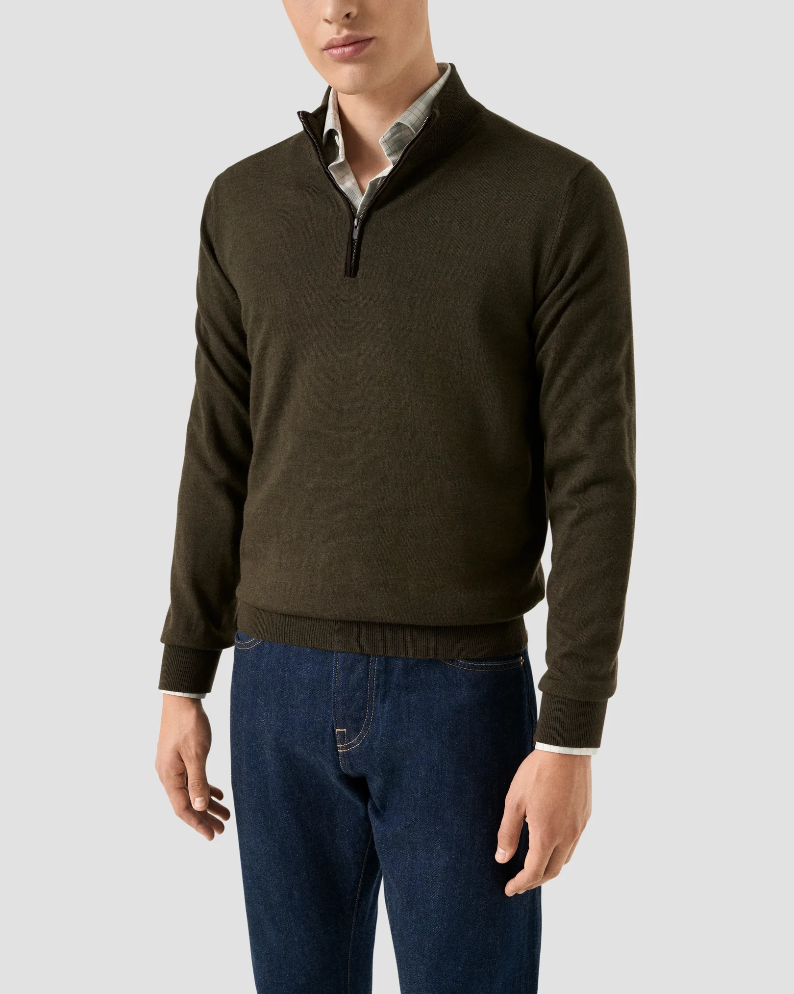 Eton - Quarter Zip Sweater