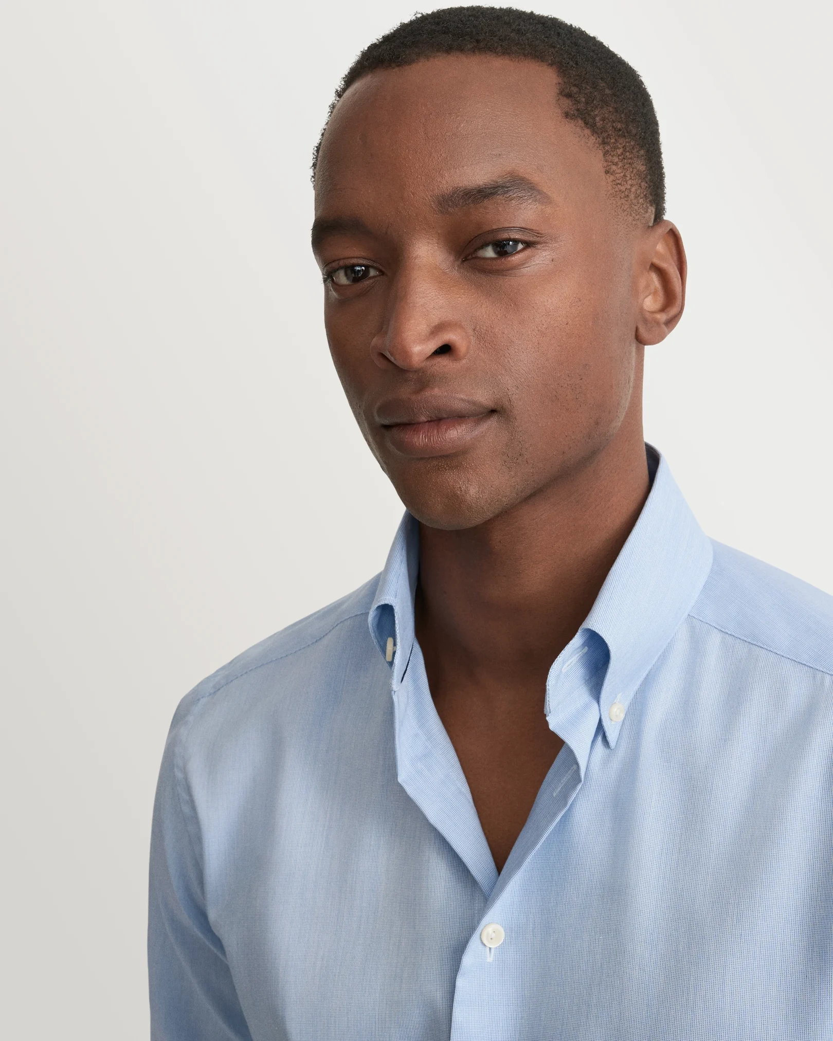 Eton - light blue solid signature oxford shirt