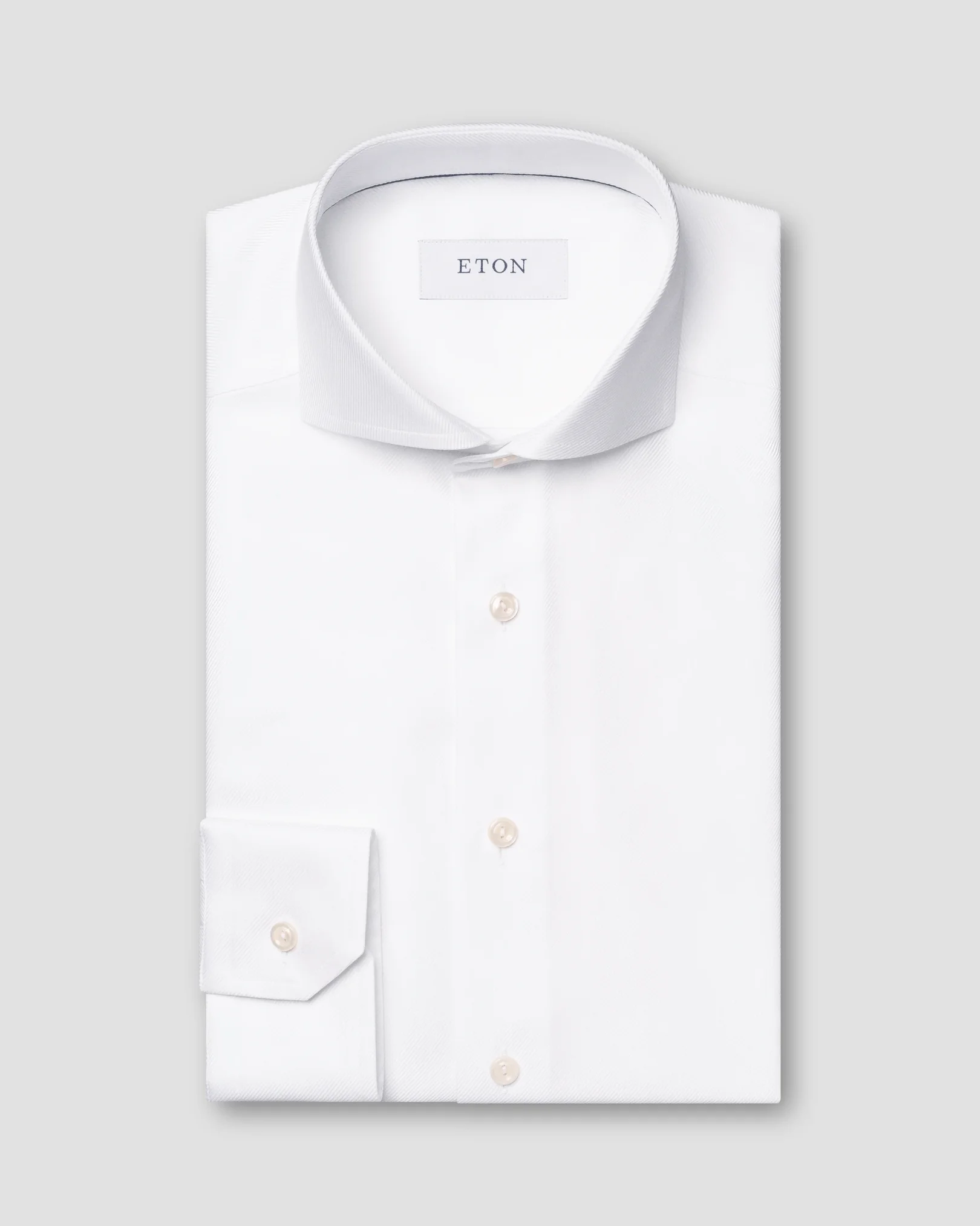 Eton - Solid Textured Twill Shirt