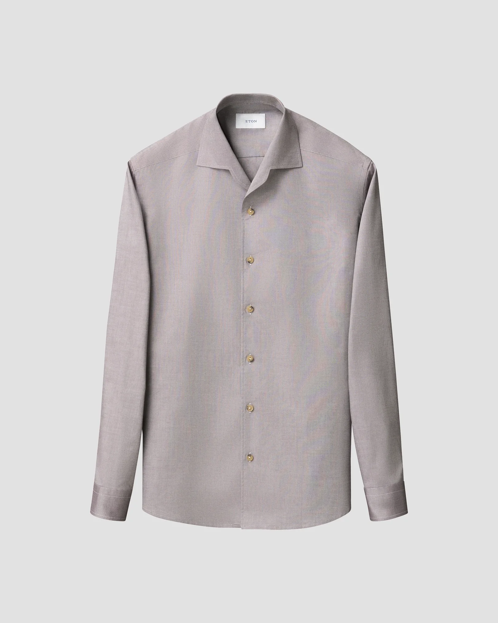 Eton - dark purple solid oxford shirt