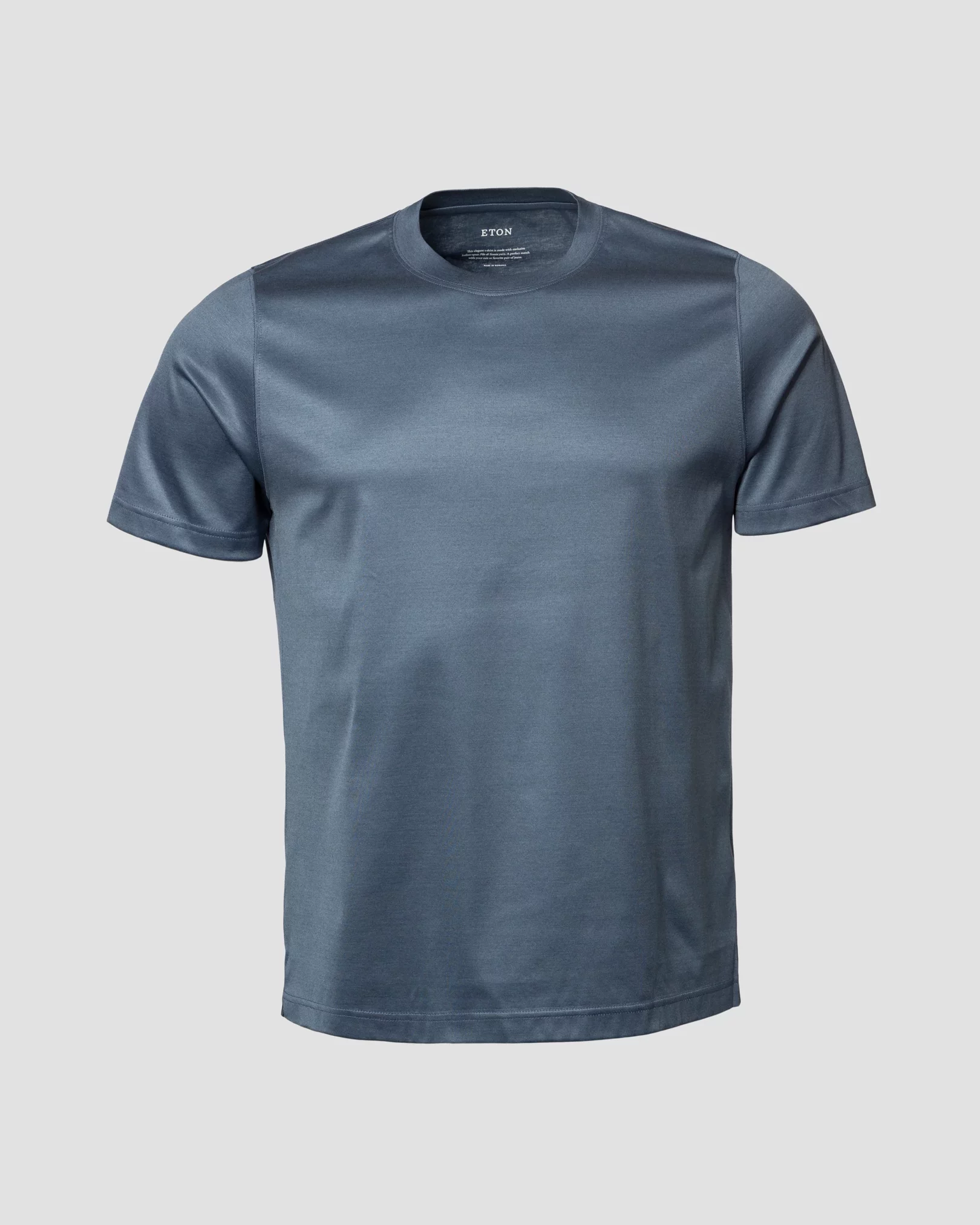 Mittelblaues T-Shirt aus Filo di Scozia